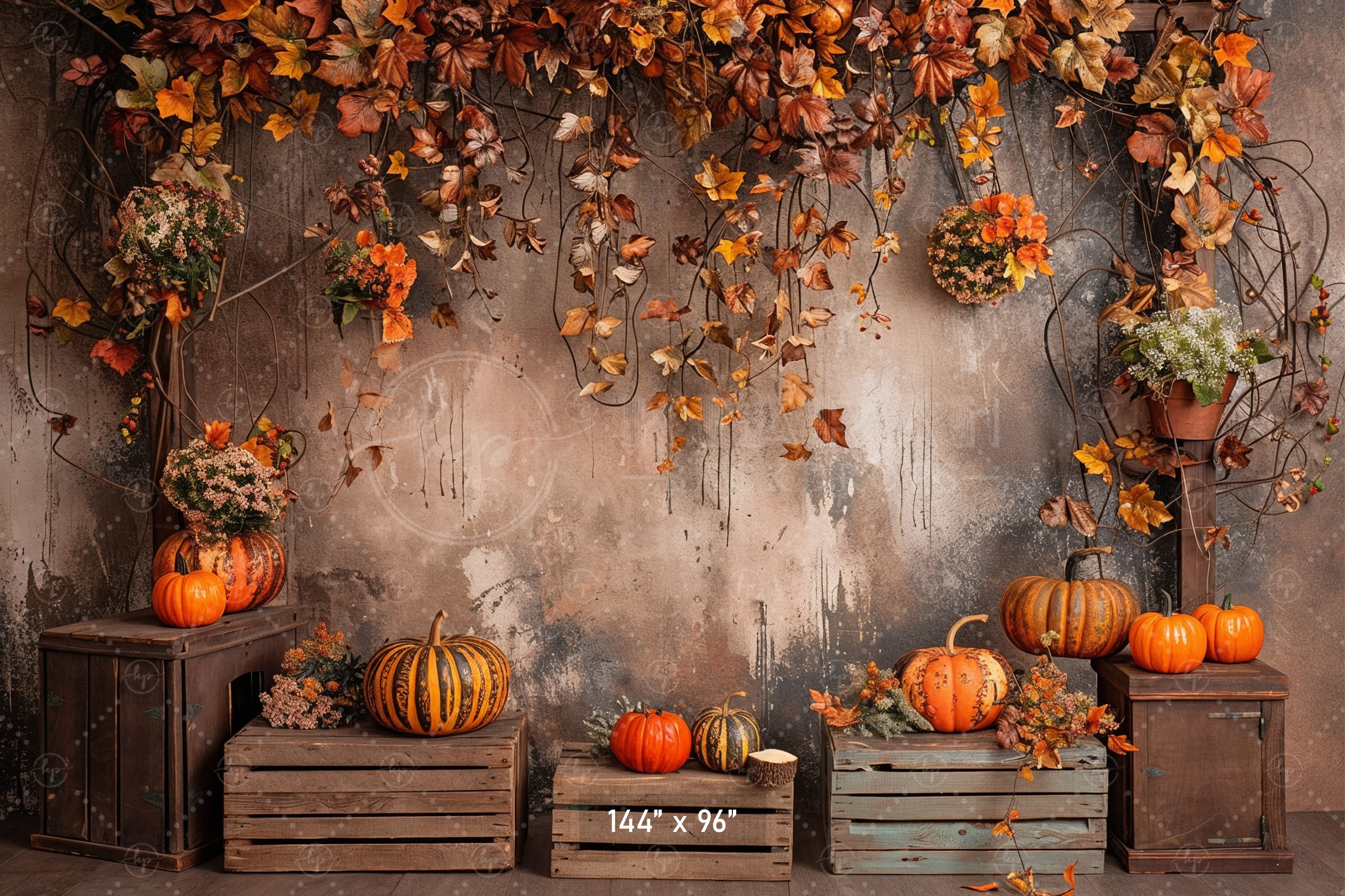 Rustic Fall Harvest Backdrop