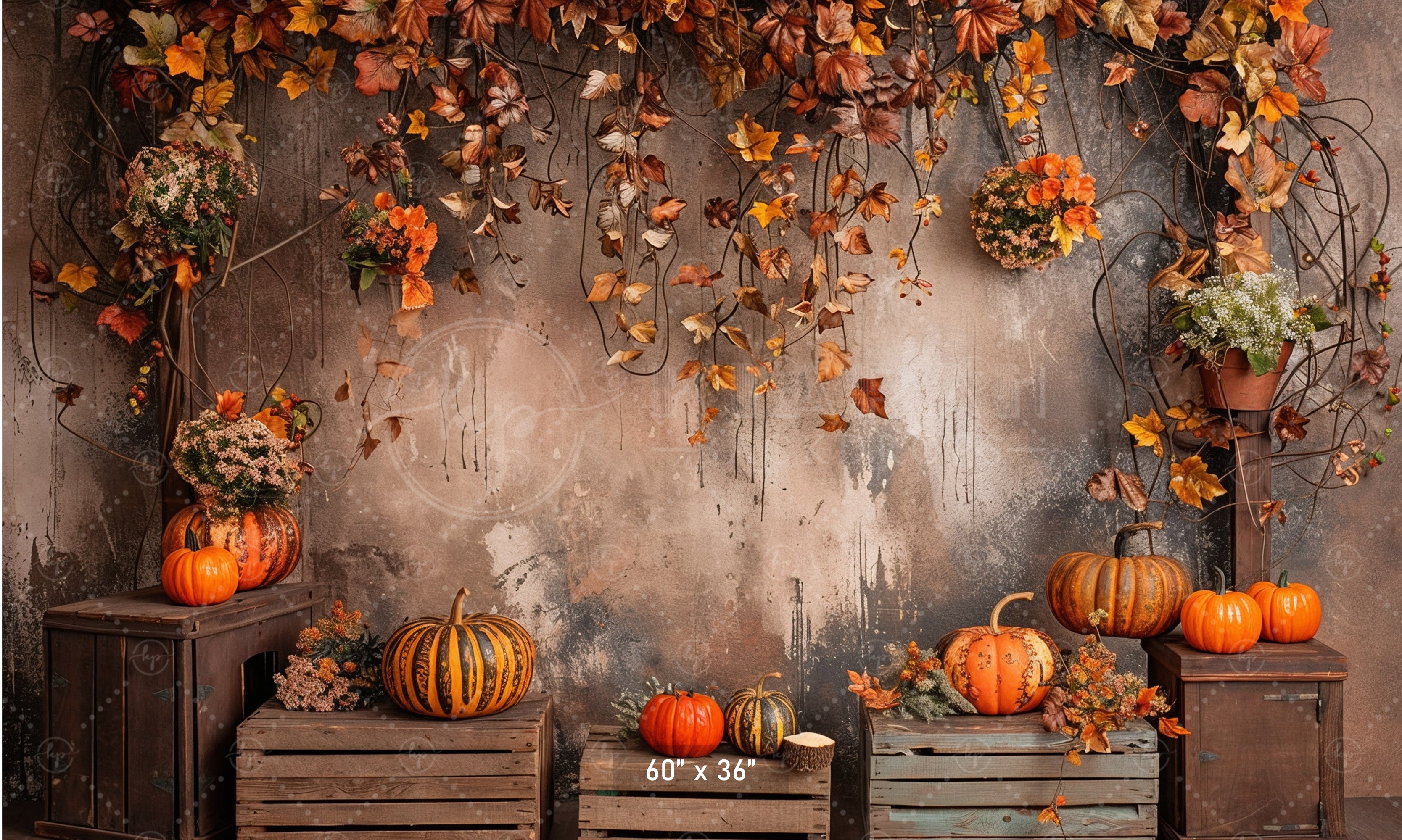 Rustic Fall Harvest Backdrop
