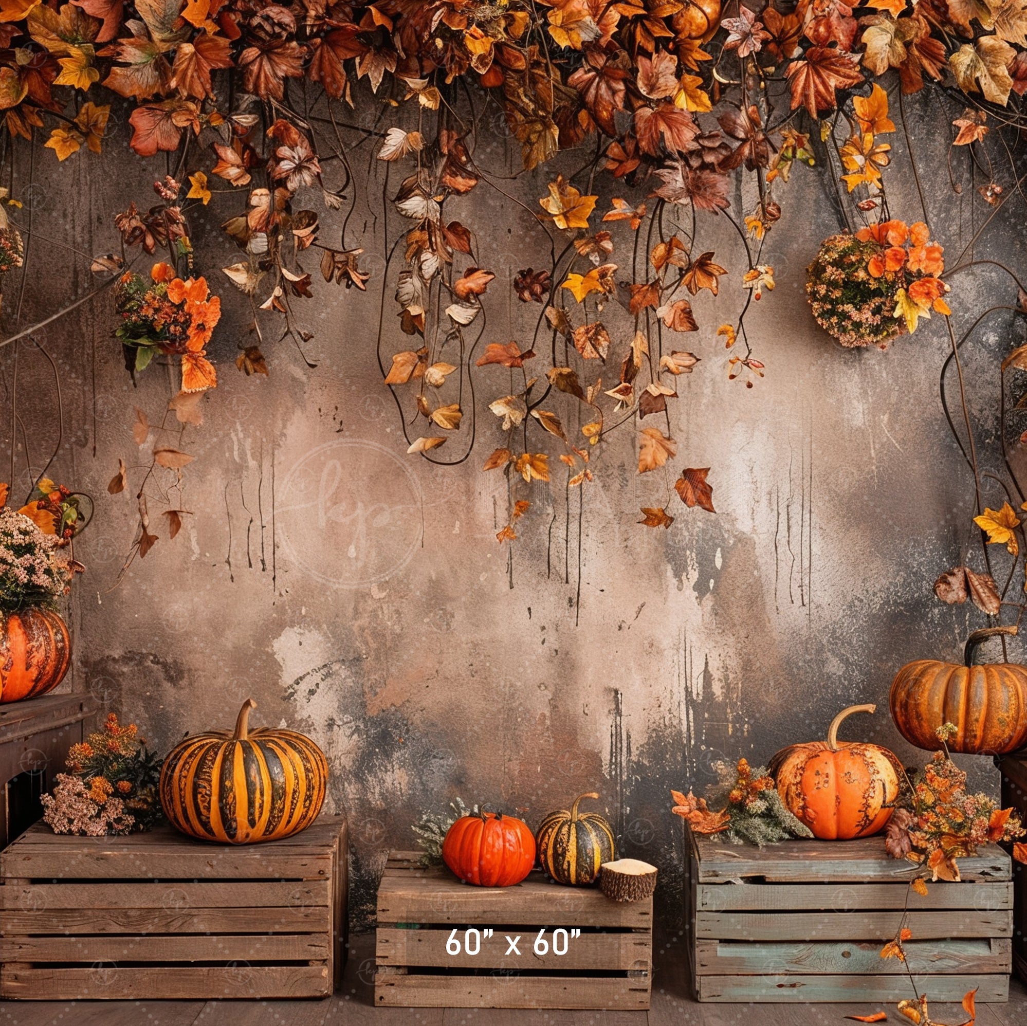 Rustic Fall Harvest Backdrop