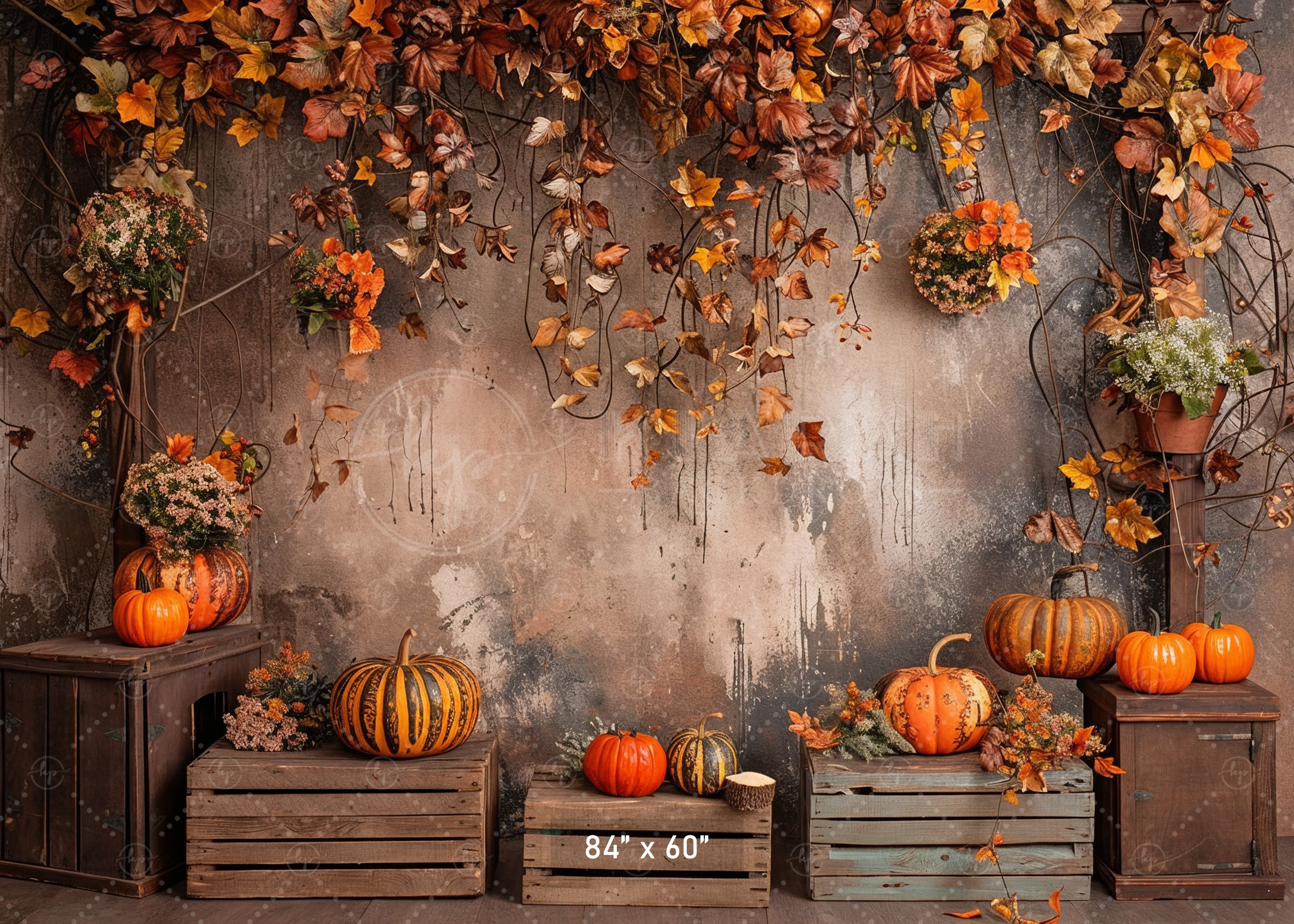 Rustic Fall Harvest Backdrop