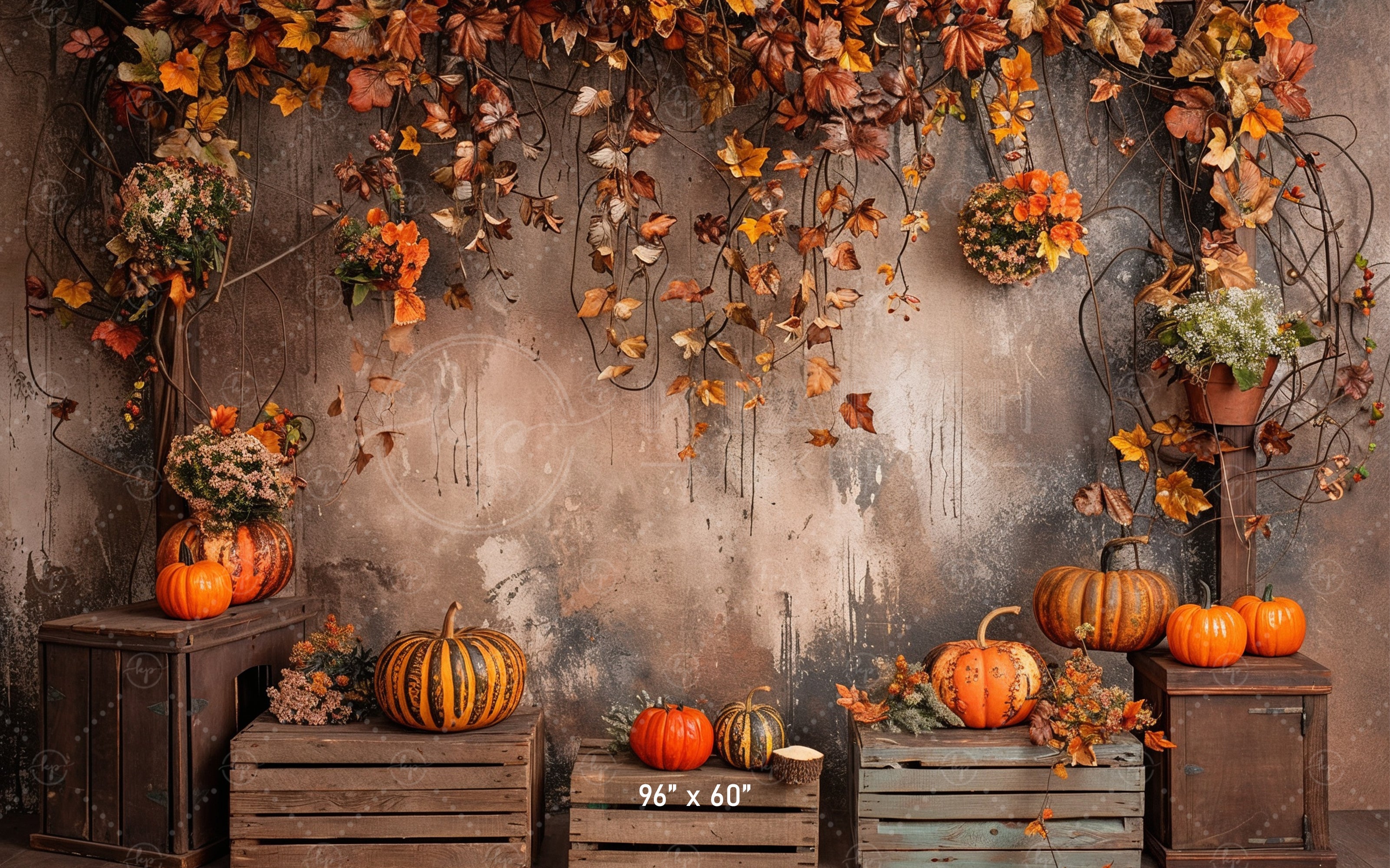 Rustic Fall Harvest Backdrop