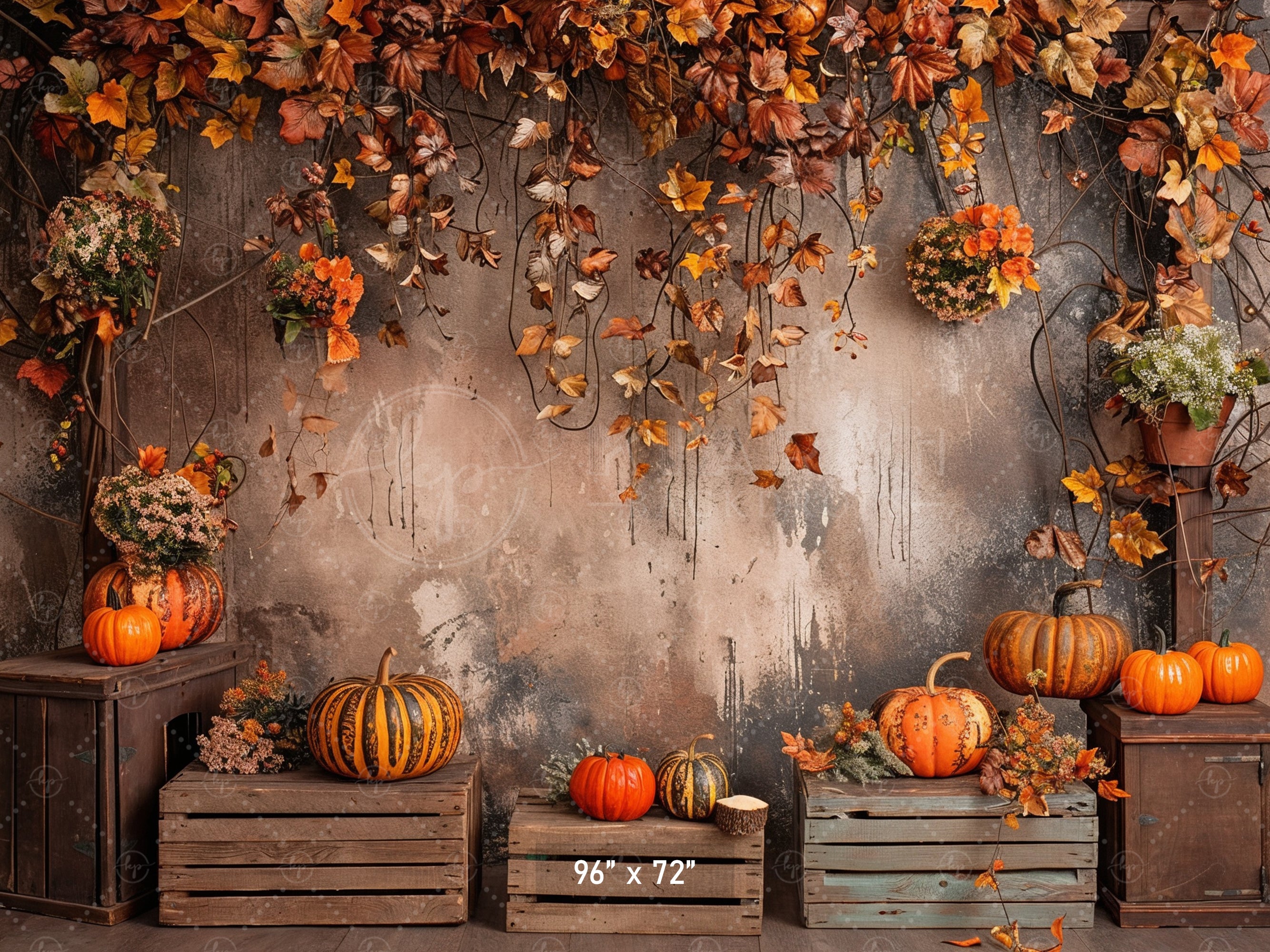 Rustic Fall Harvest Backdrop