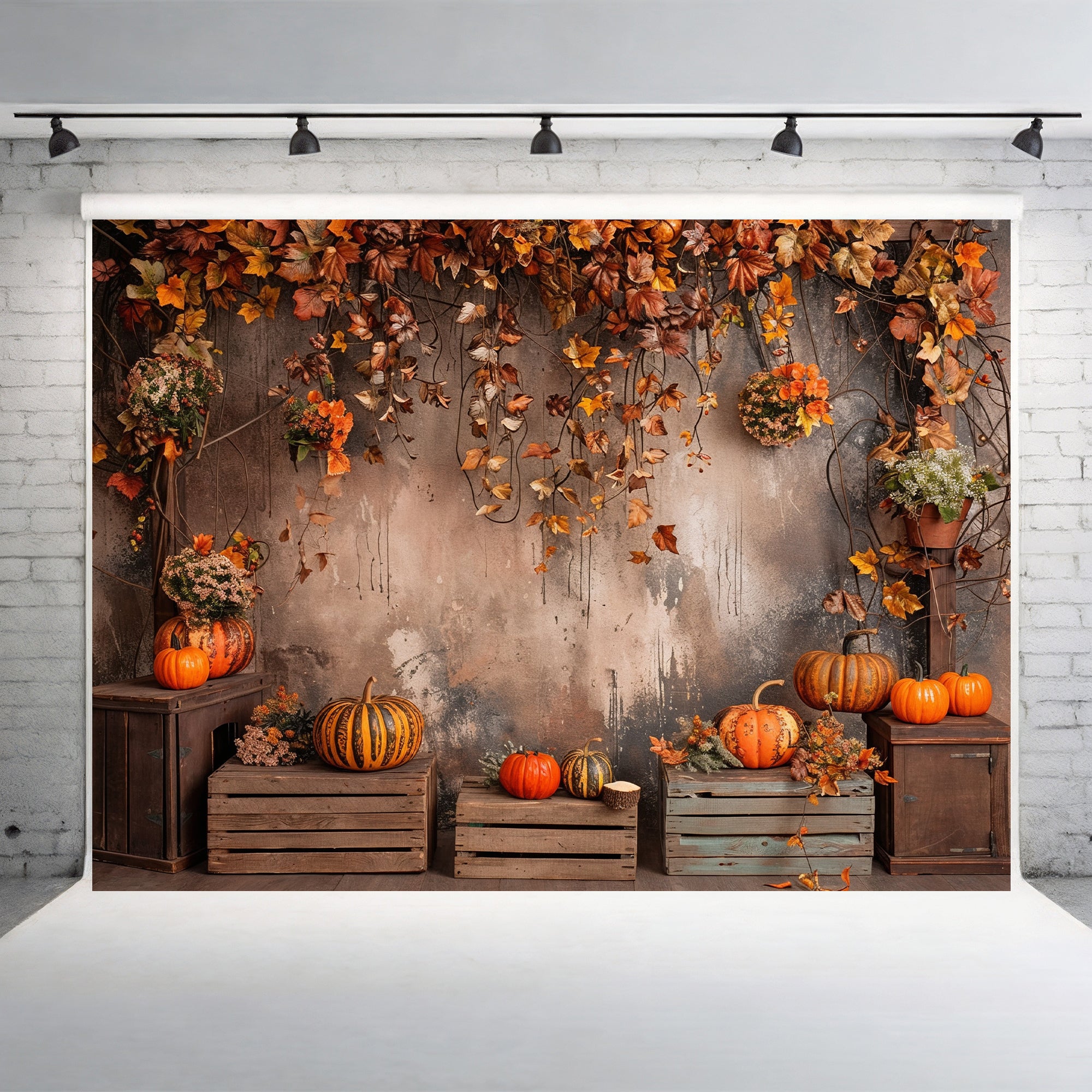 Rustic Fall Harvest Backdrop
