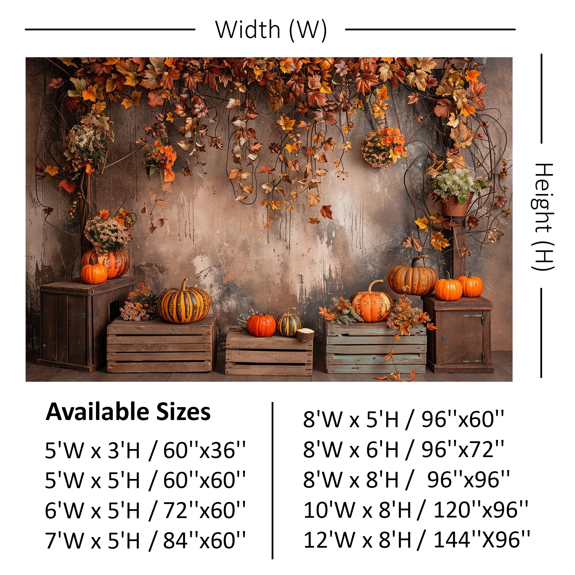 Rustic Fall Harvest Backdrop