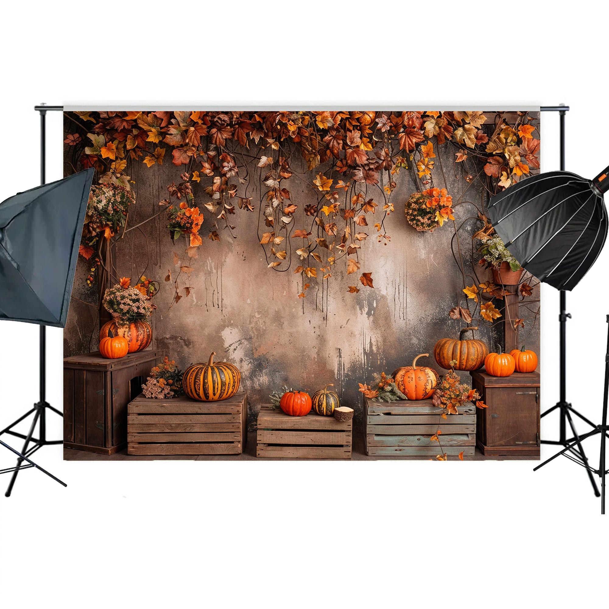 Rustic Fall Harvest Backdrop