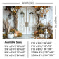 Elegant Autumn Floral Doorway Backdrop