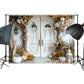 Elegant Autumn Floral Doorway Backdrop