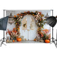 Bright Floral Autumn Archway Backdrop