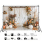 Rustic Harvest Barn Door Backdrop