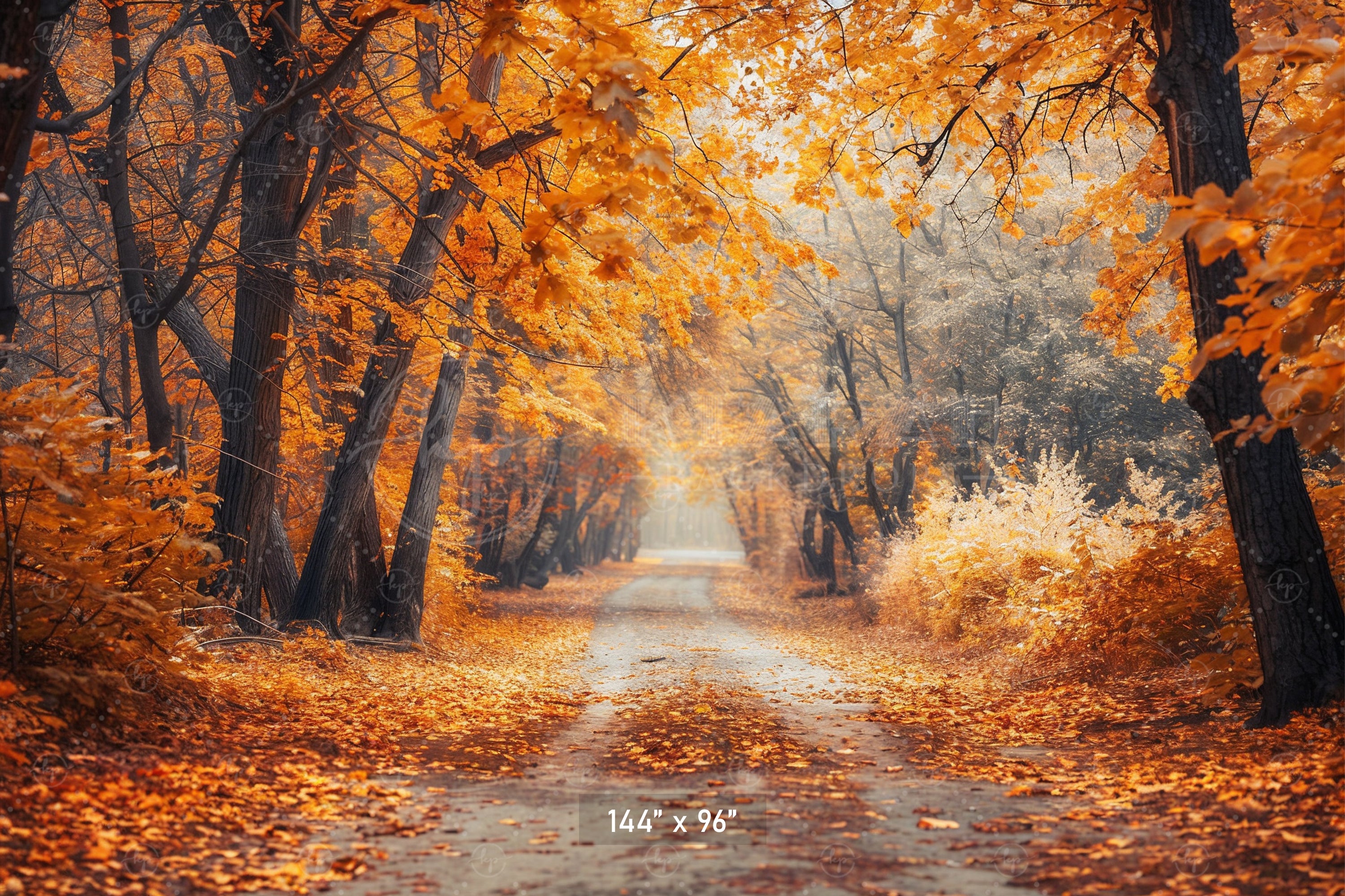 Enchanted Autumn Path Backdrop