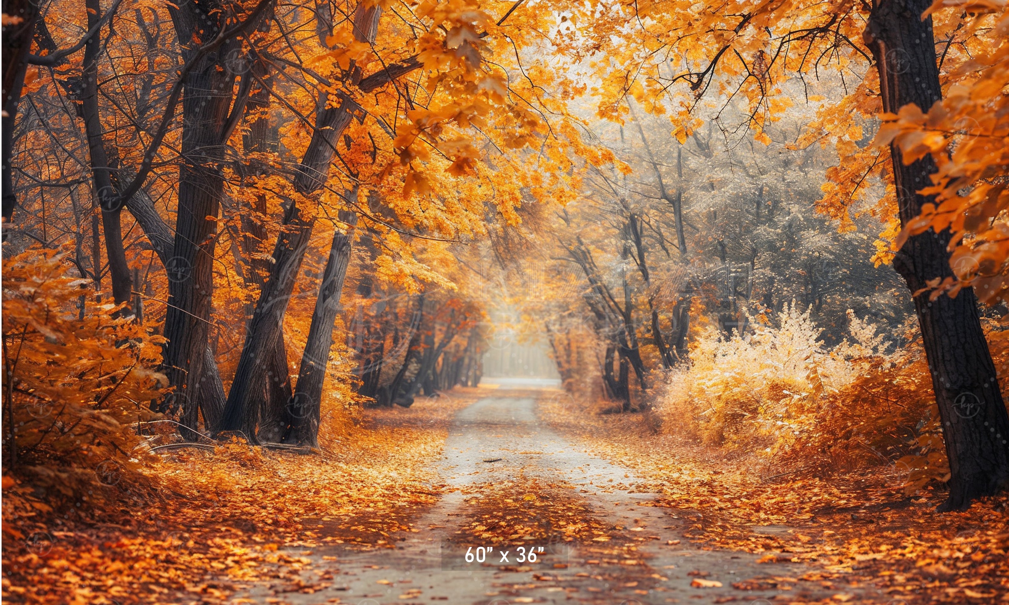 Enchanted Autumn Path Backdrop
