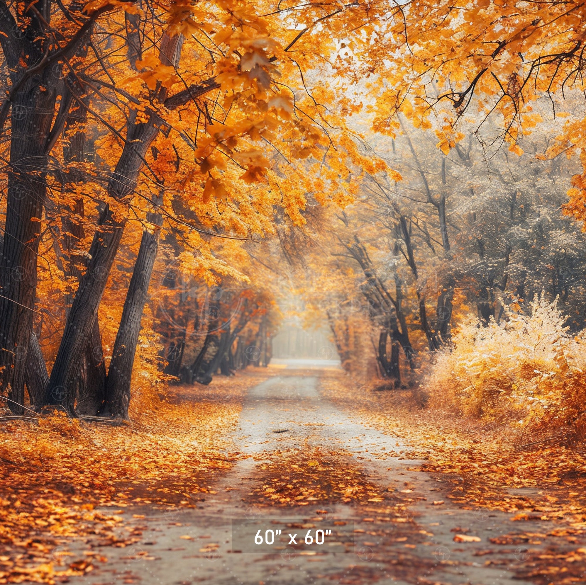 Enchanted Autumn Path Backdrop