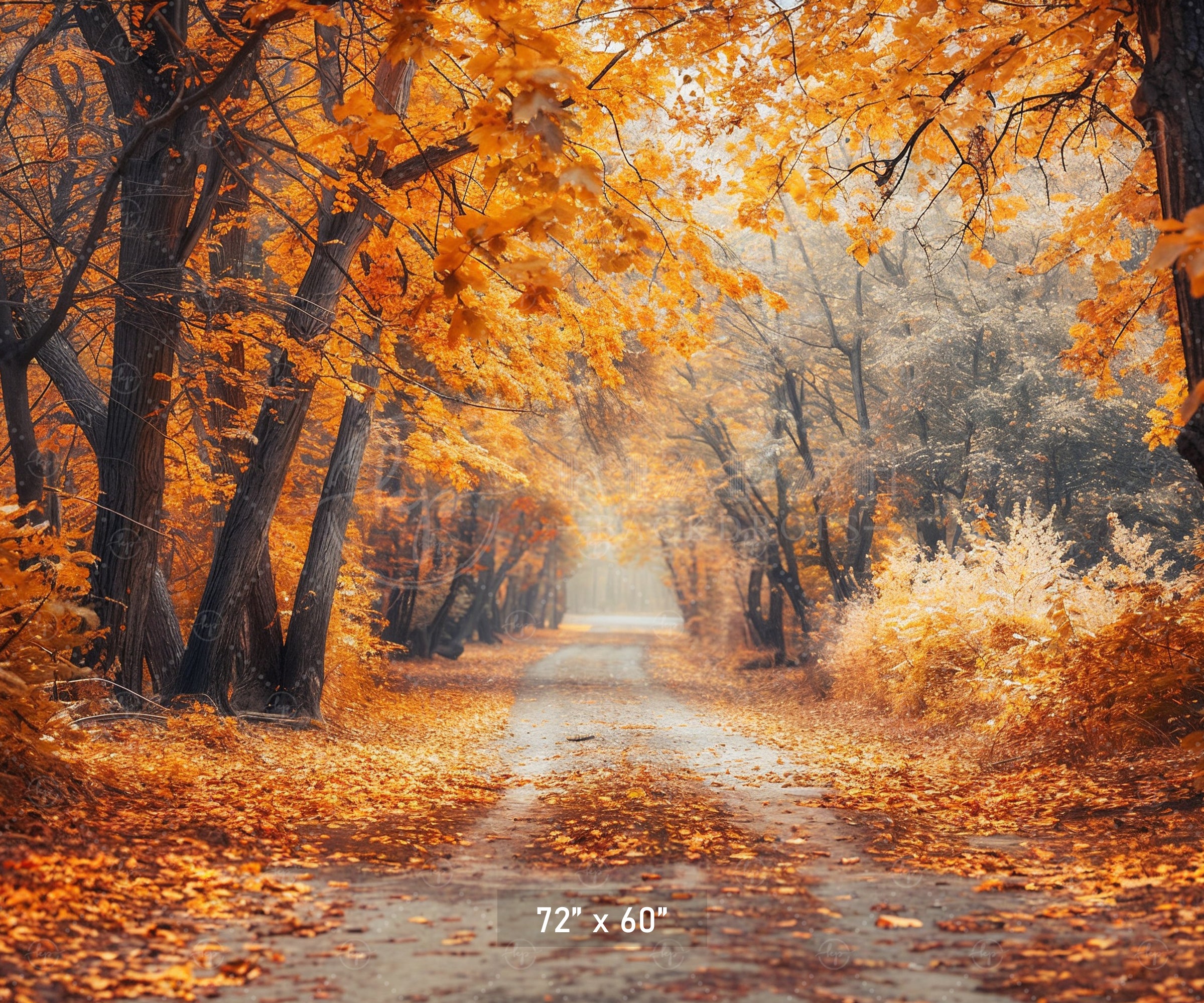Enchanted Autumn Path Backdrop