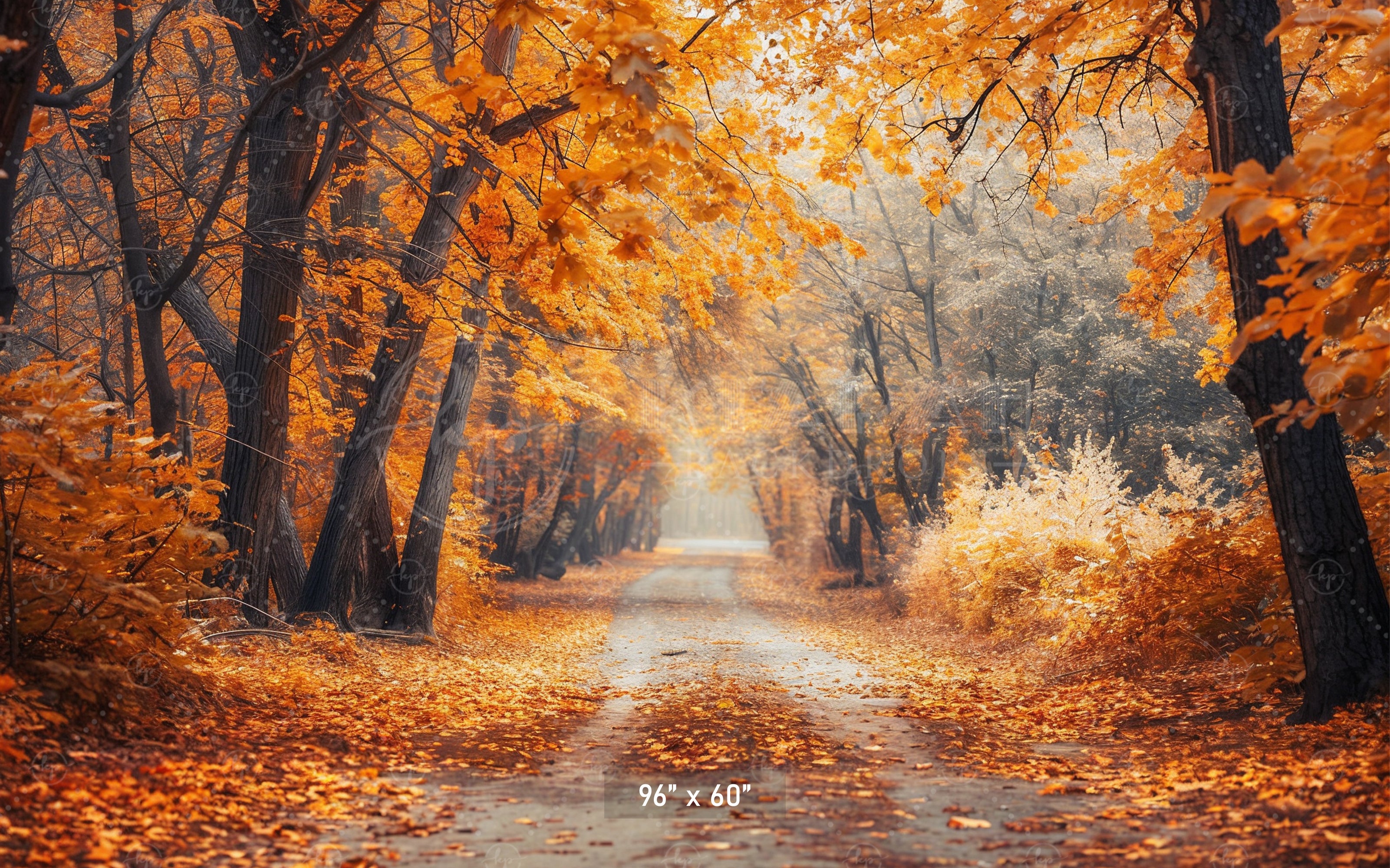 Enchanted Autumn Path Backdrop