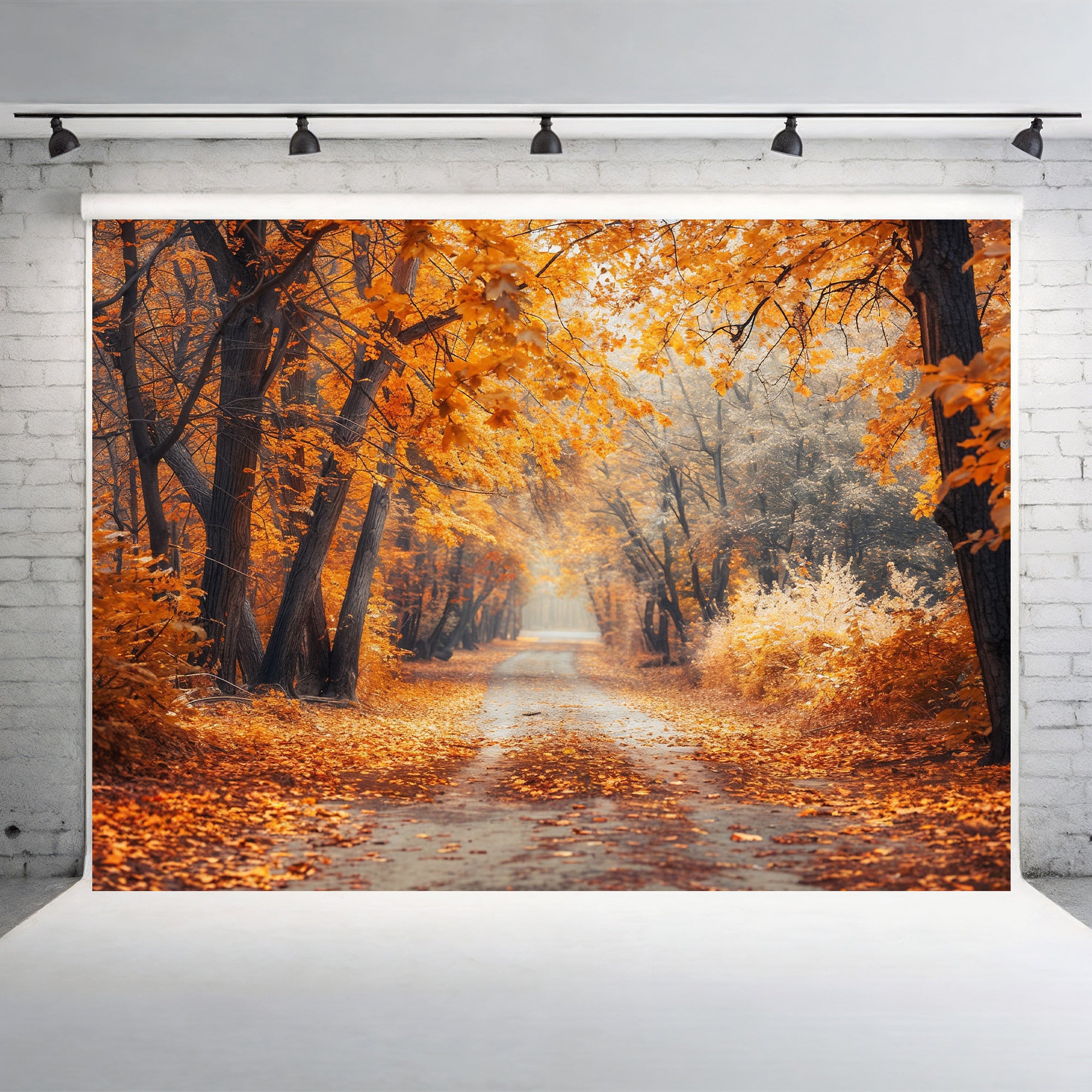 Enchanted Autumn Path Backdrop