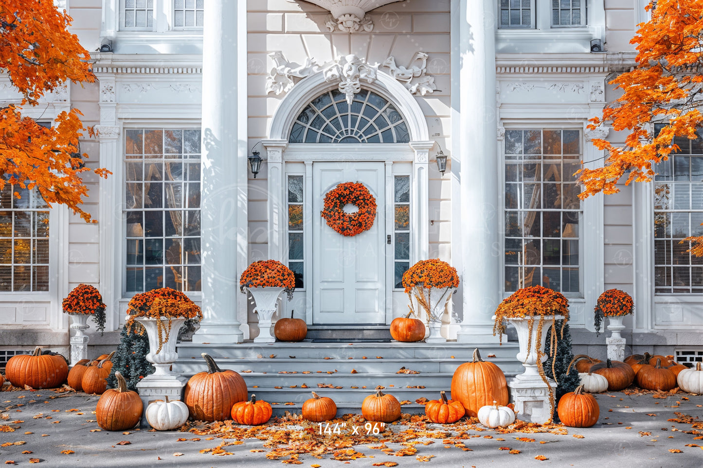 Grand Autumn Entrance Backdrop