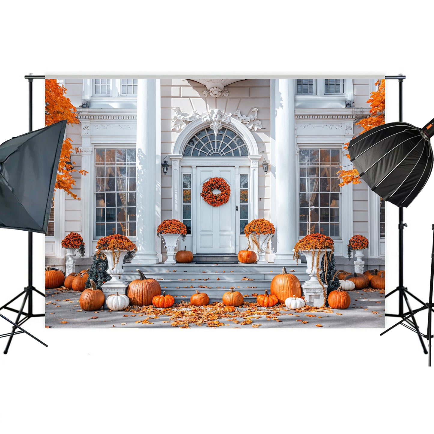 Grand Autumn Entrance Backdrop