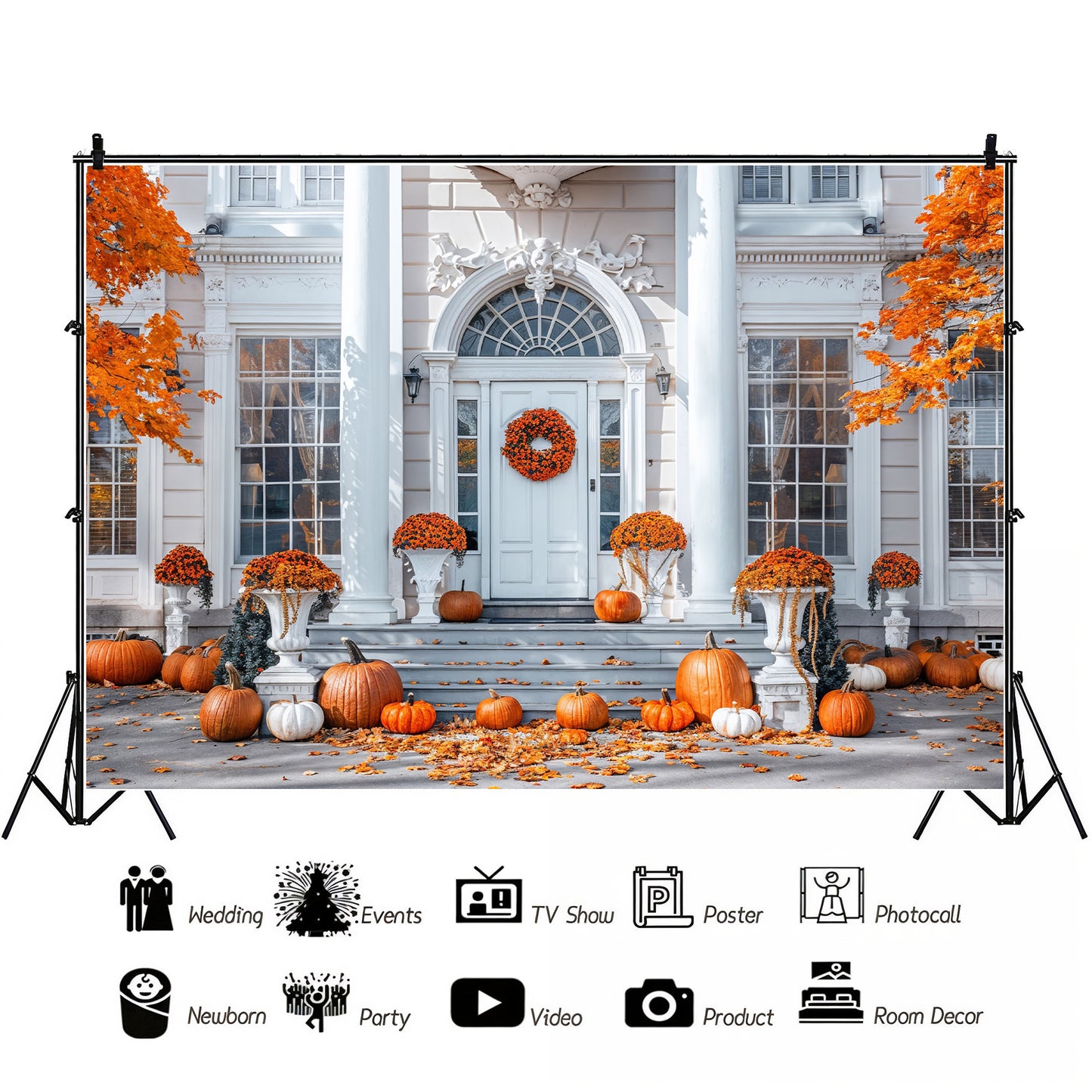 Grand Autumn Entrance Backdrop