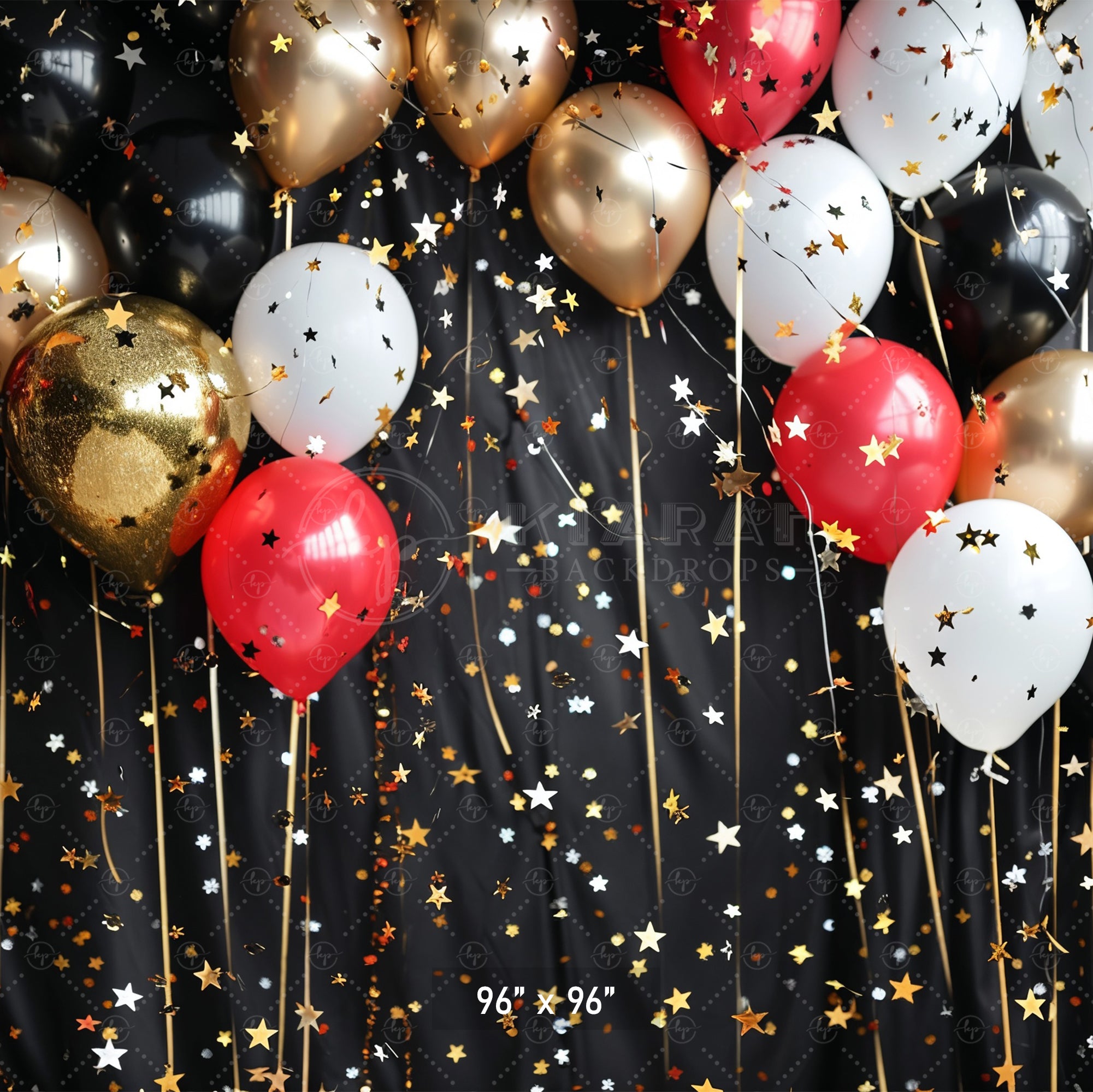 Starry Night Celebration Balloons Backdrop