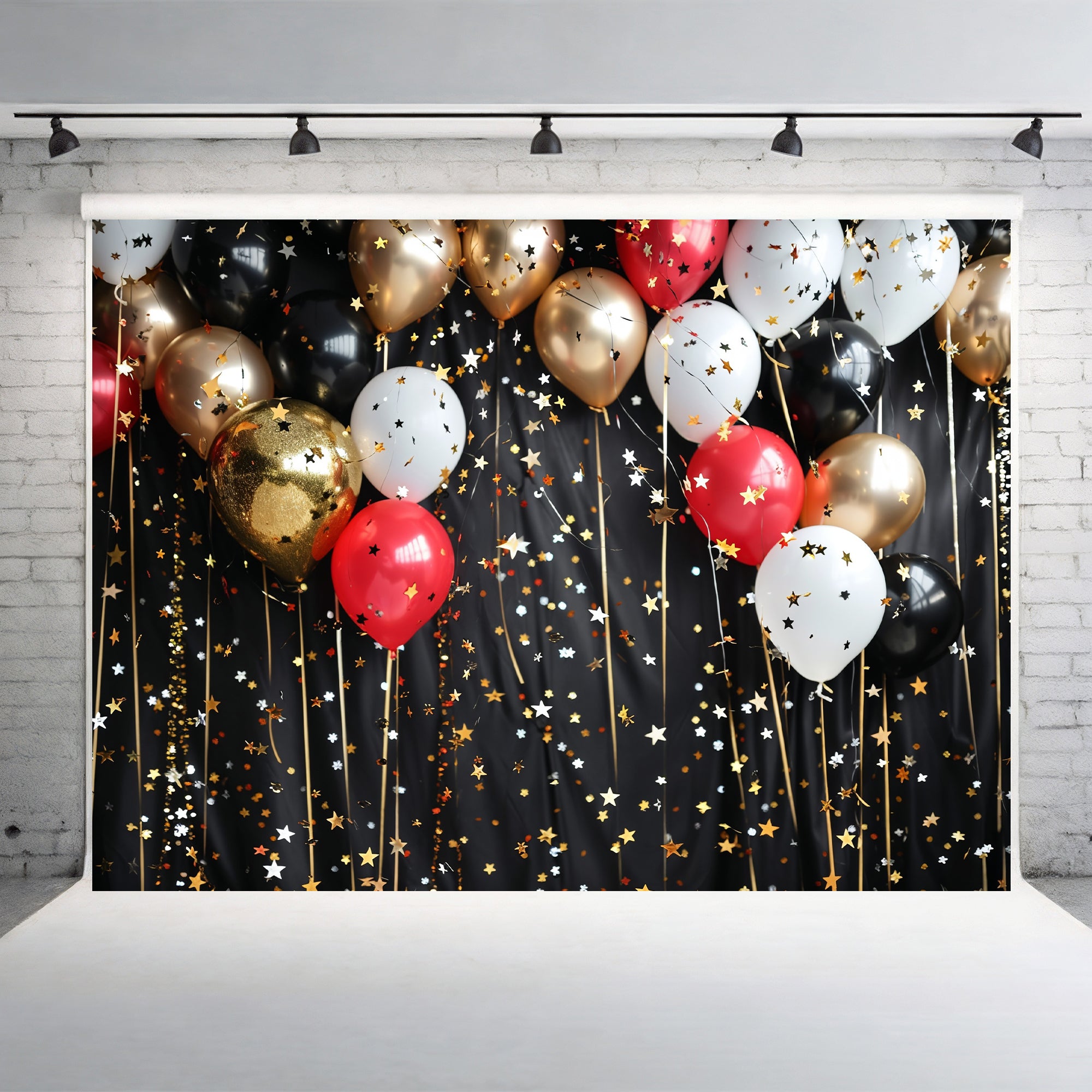 Starry Night Celebration Balloons Backdrop
