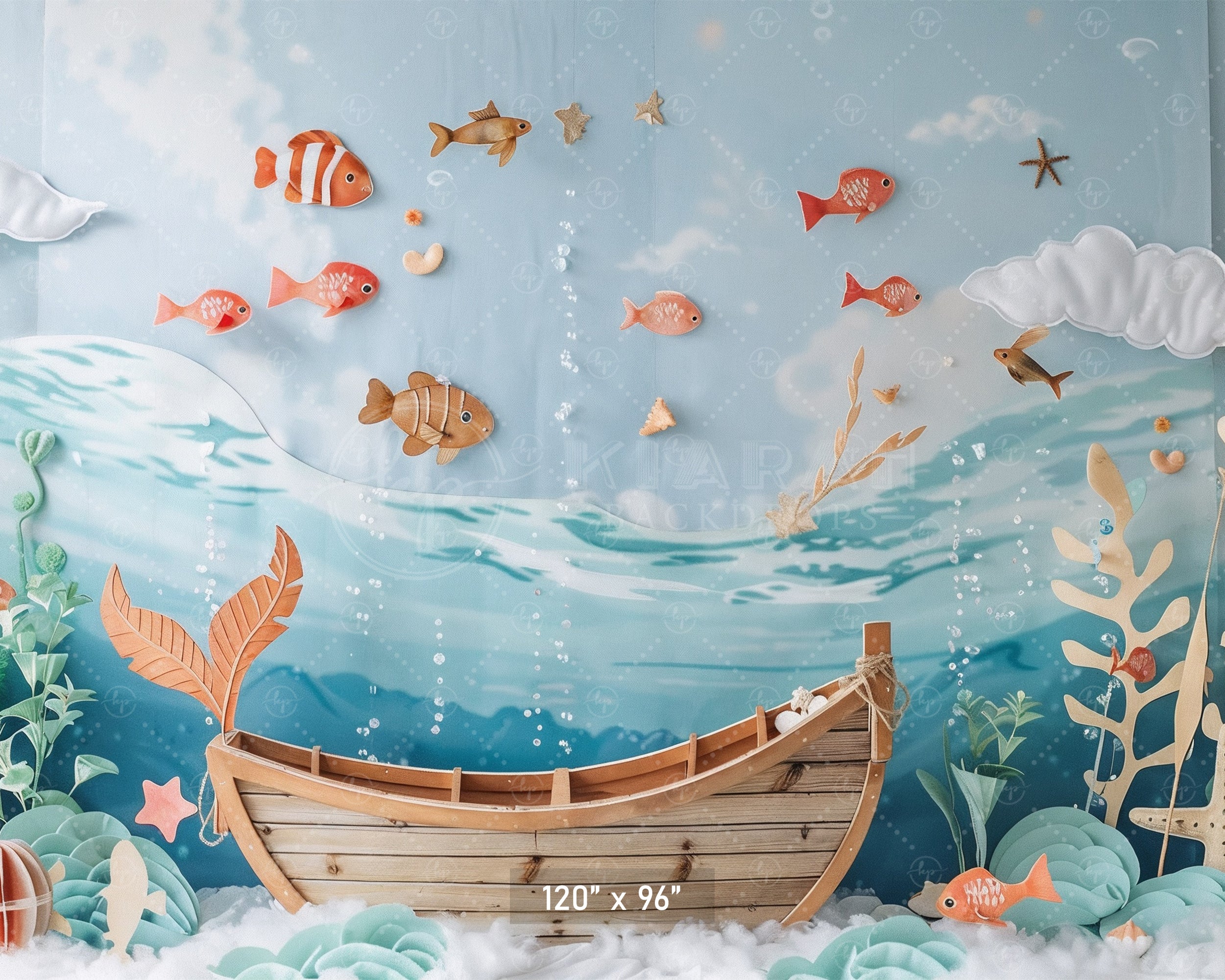 Underwater Adventure Backdrop