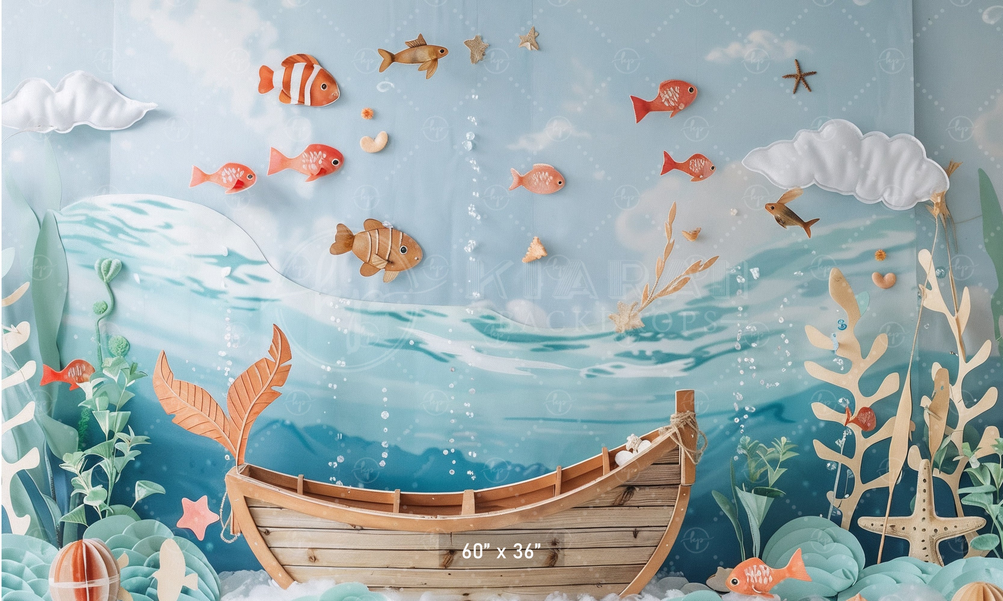 Underwater Adventure Backdrop