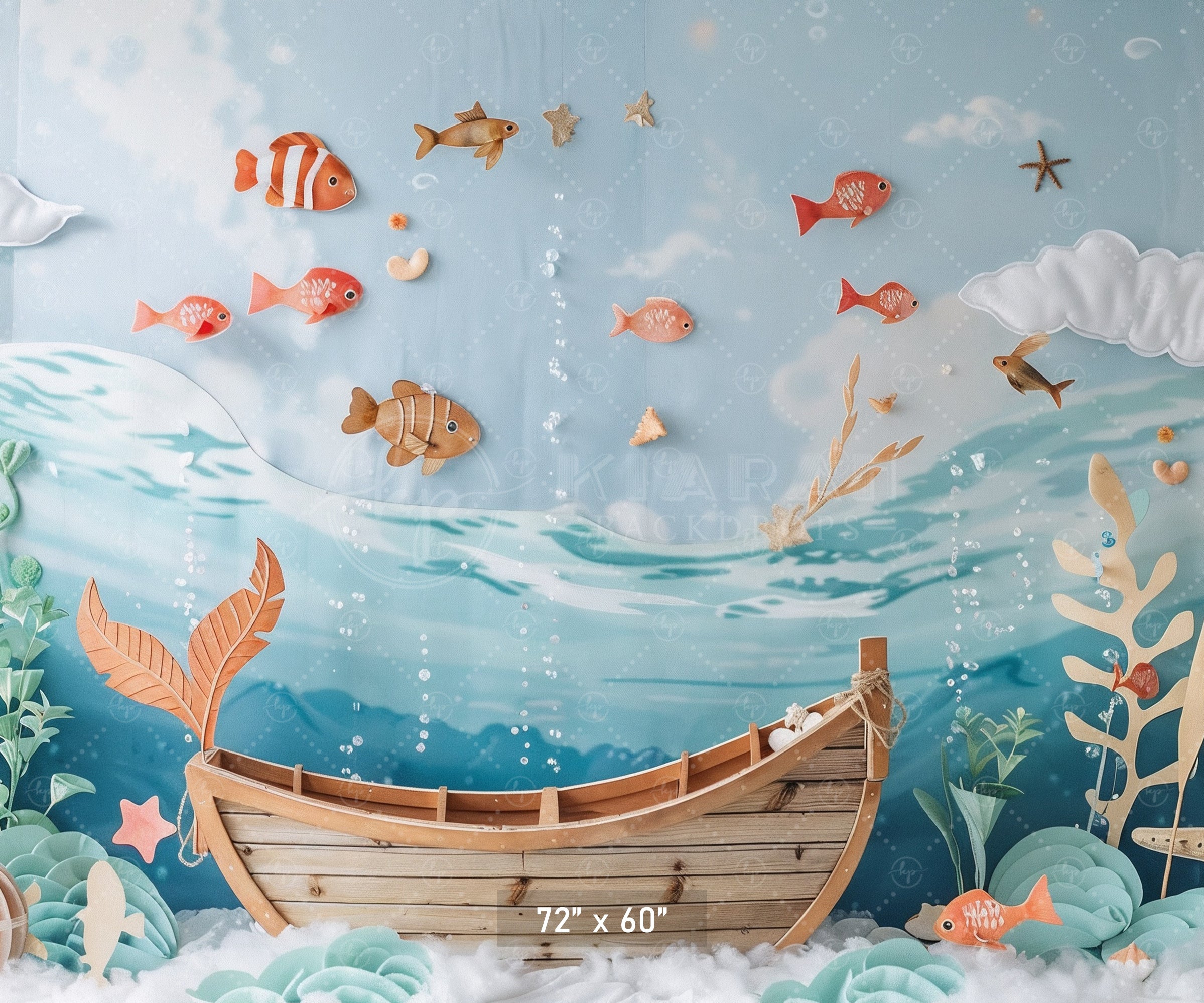 Underwater Adventure Backdrop