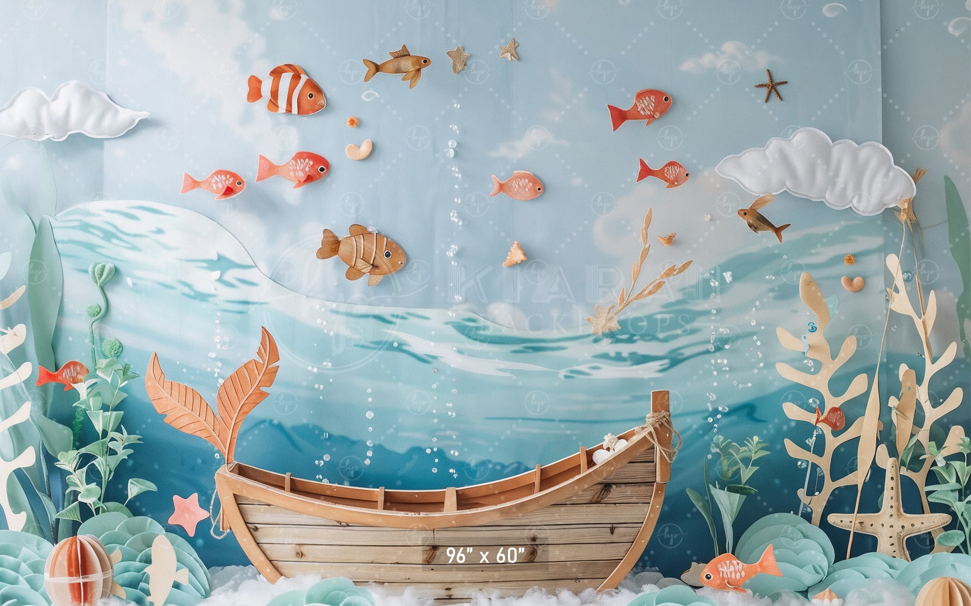 Underwater Adventure Backdrop