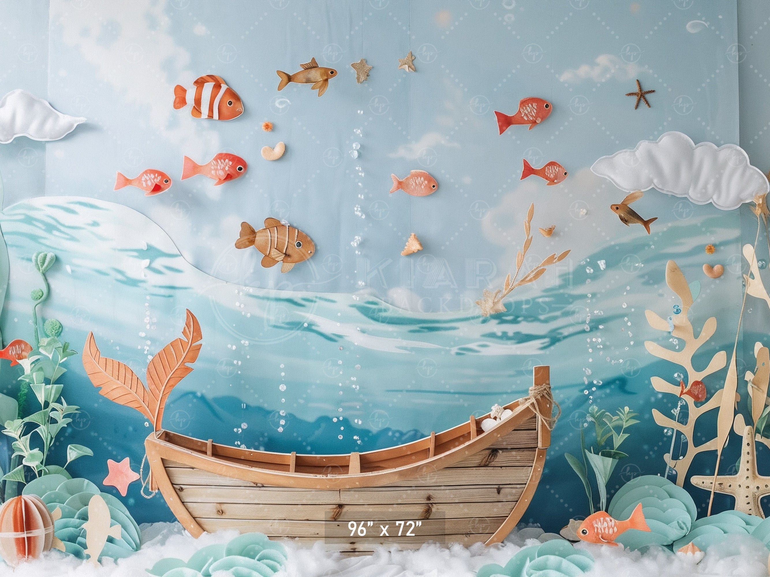 Underwater Adventure Backdrop