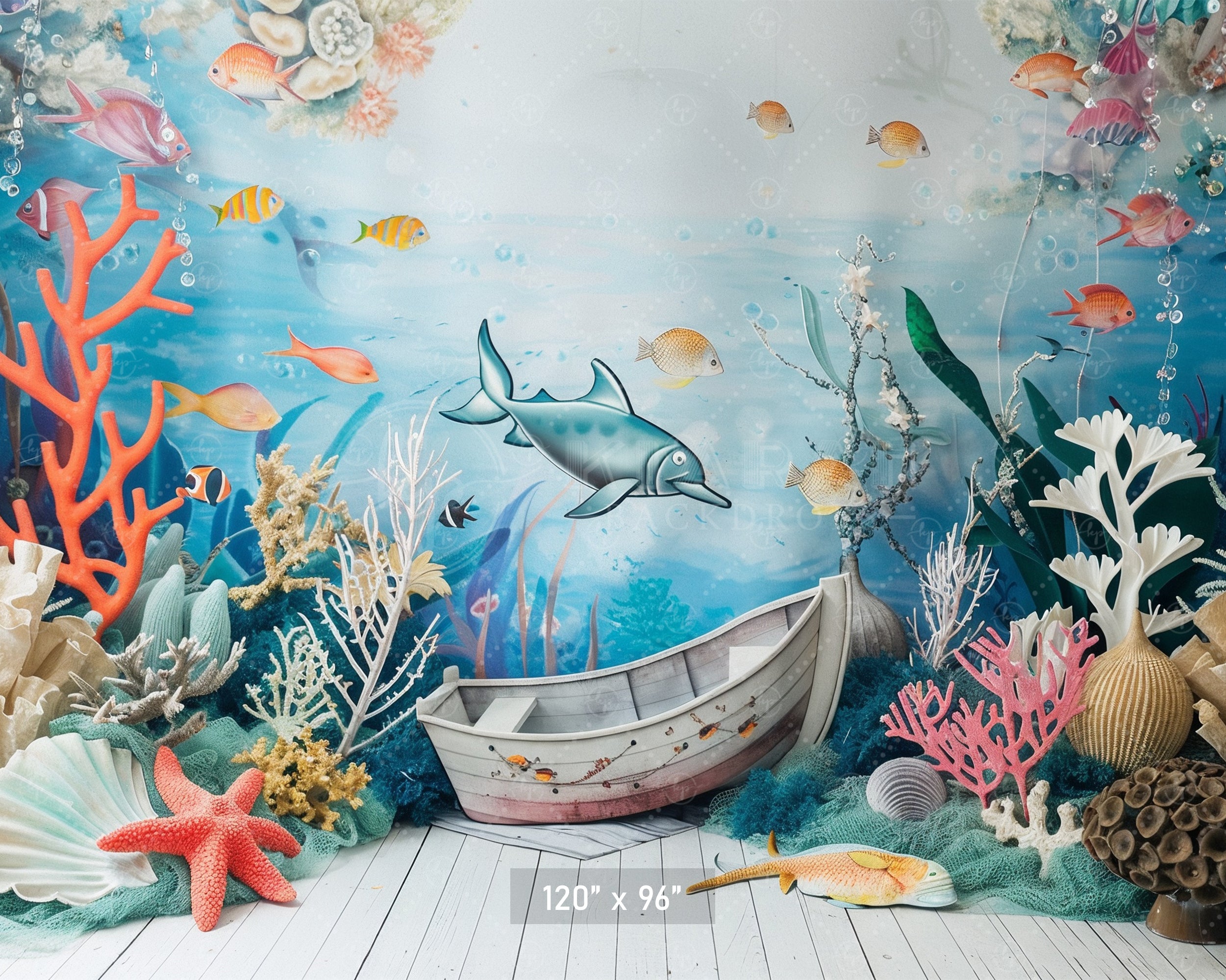 Underwater Adventure Backdrop