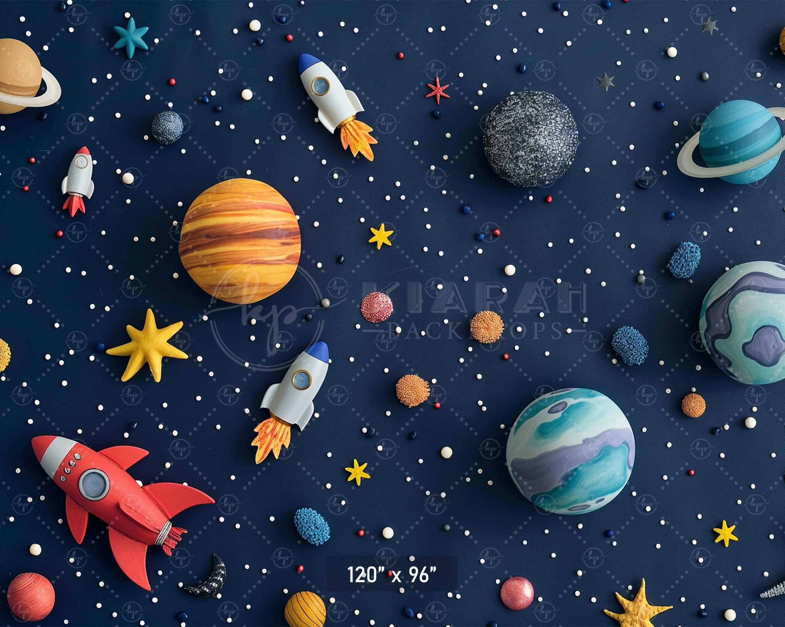 Outer Space Adventure Backdrop