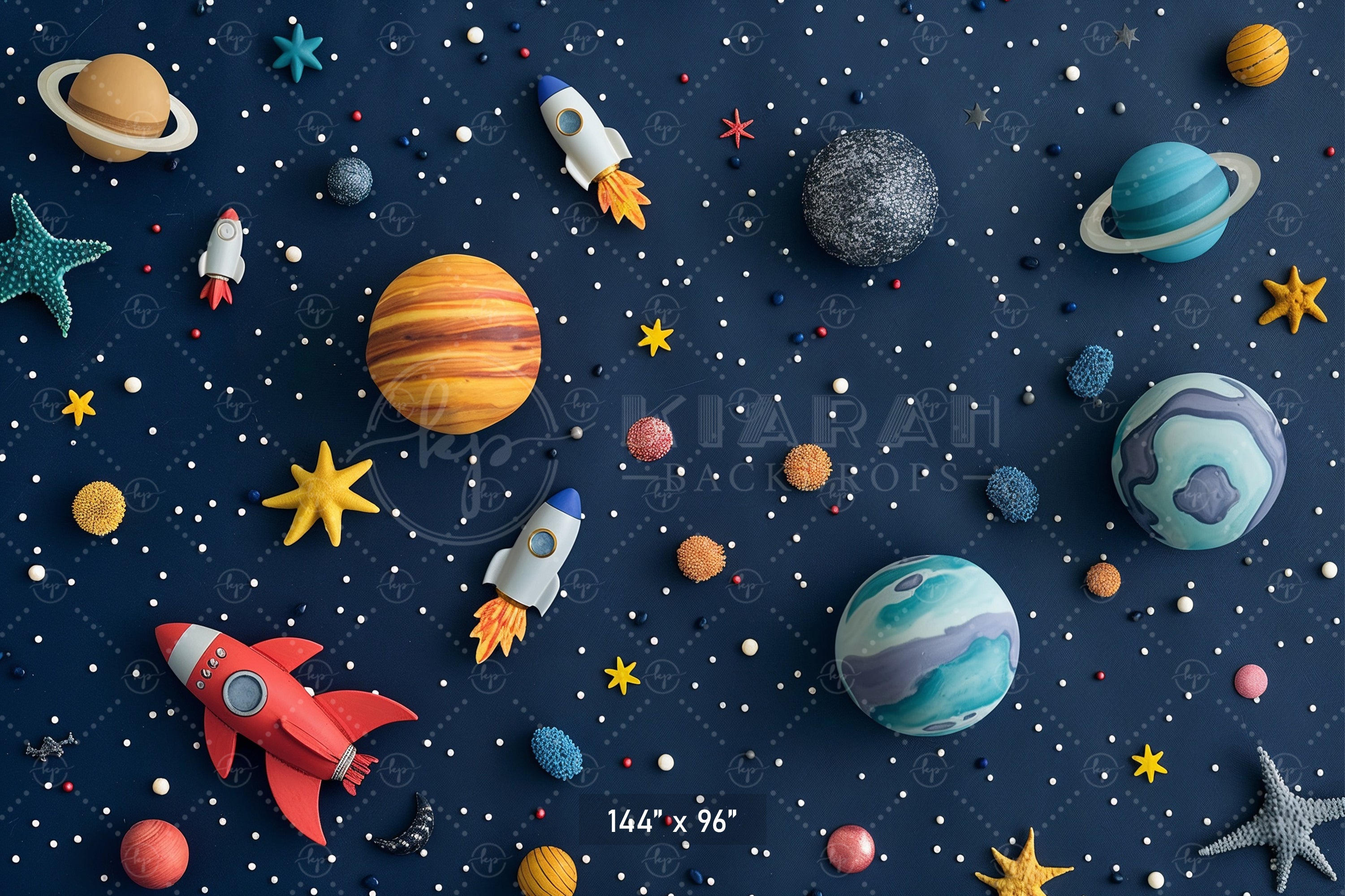 Outer Space Adventure Backdrop