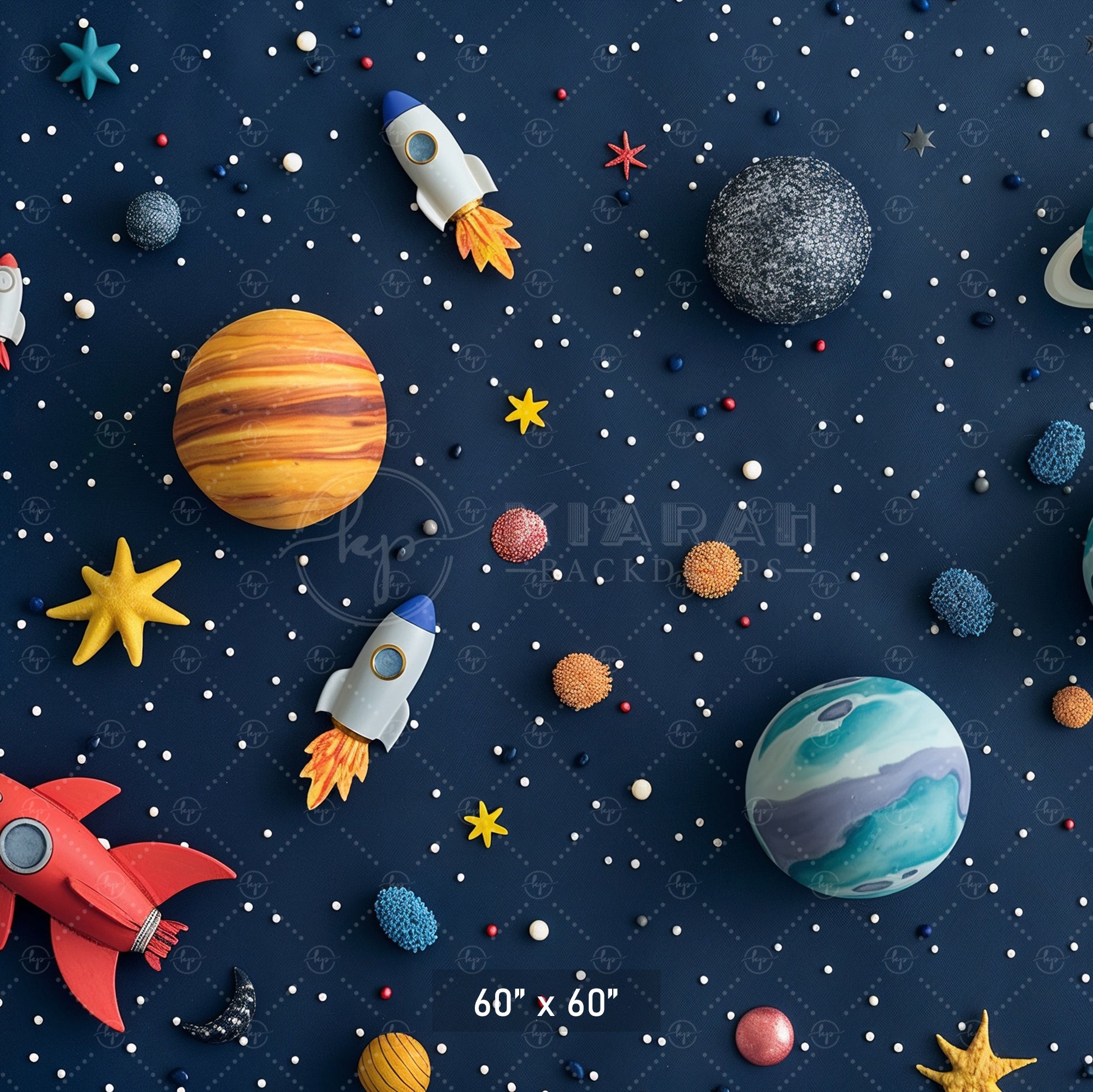 Outer Space Adventure Backdrop