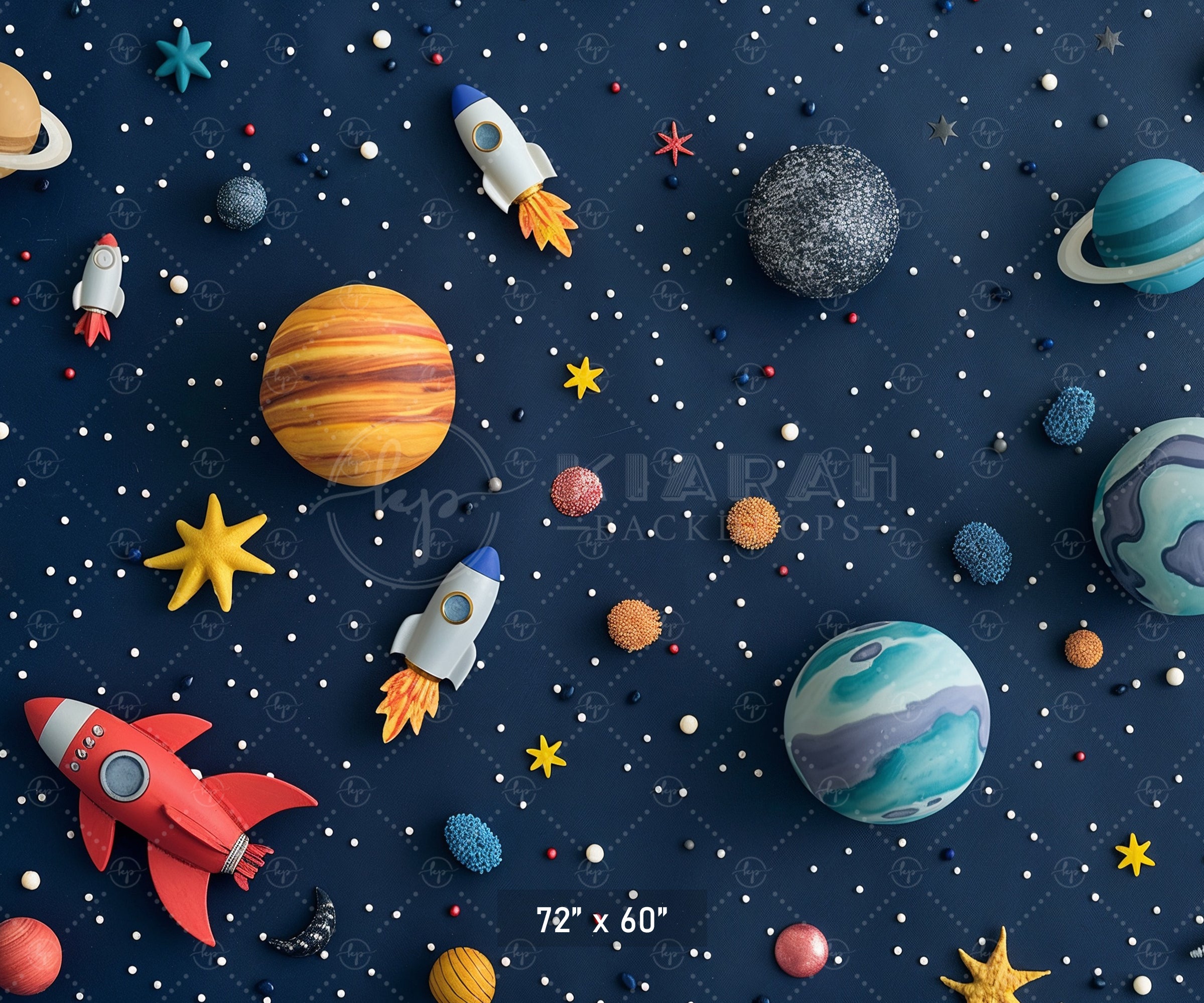 Outer Space Adventure Backdrop