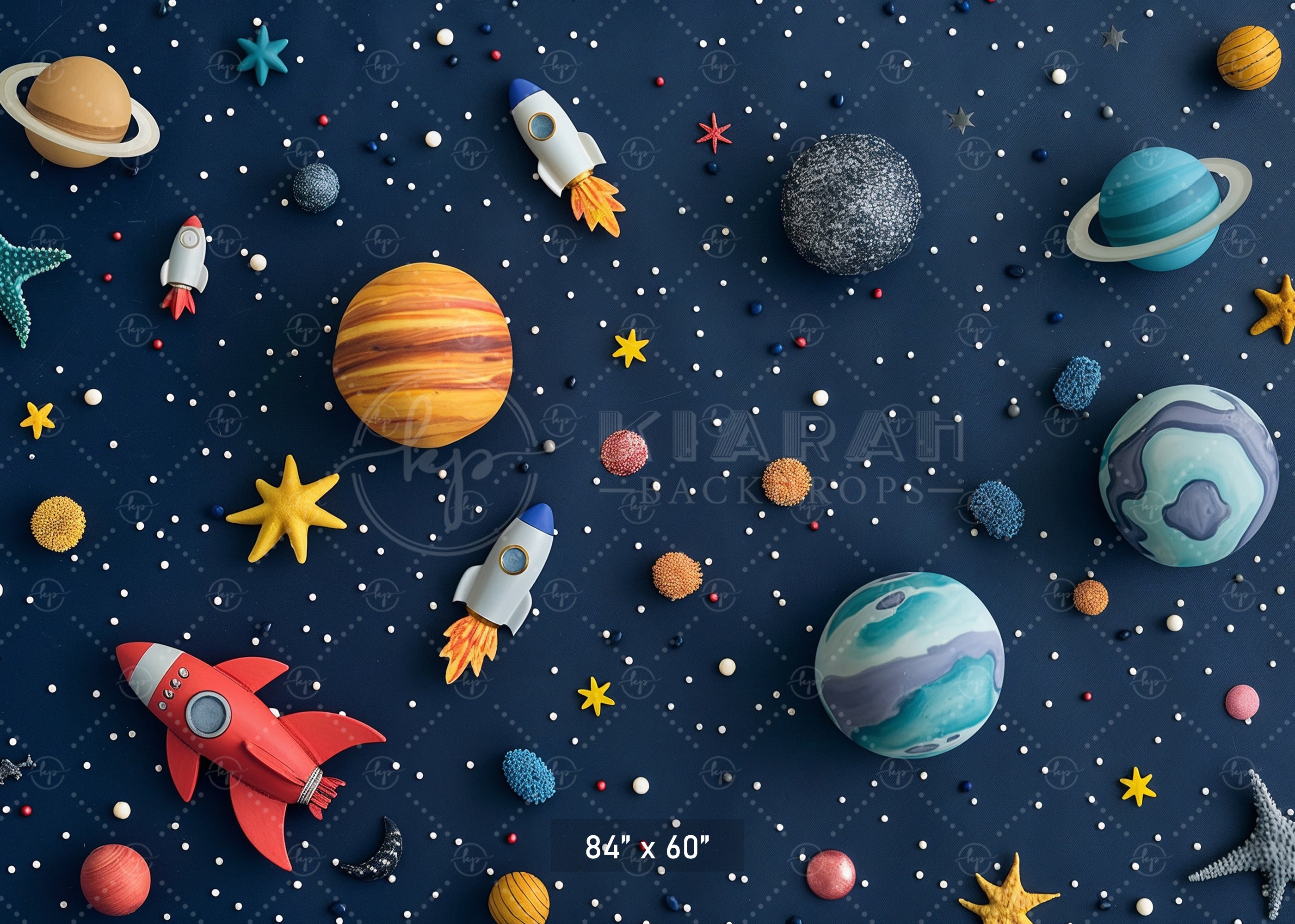 Outer Space Adventure Backdrop