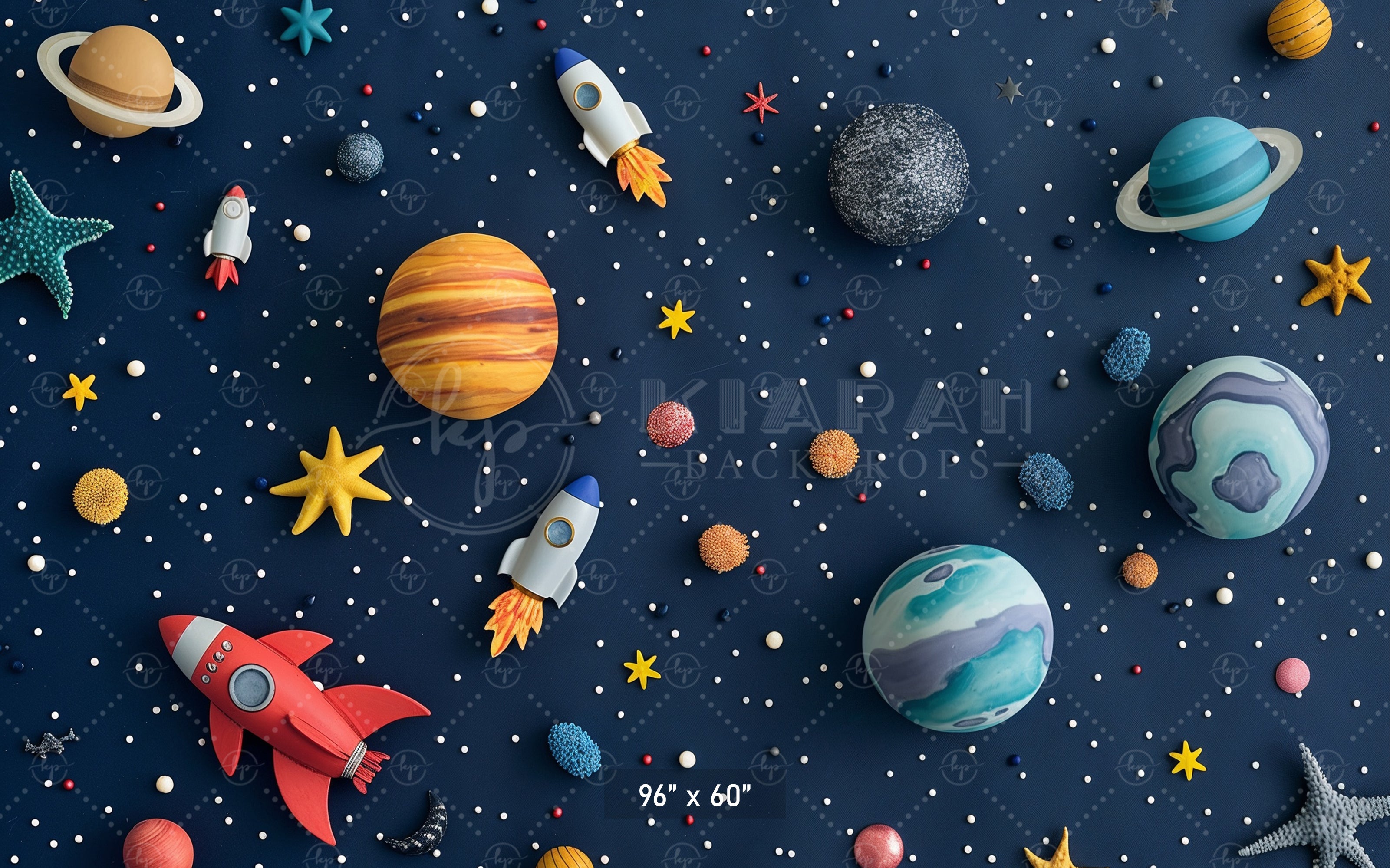 Outer Space Adventure Backdrop