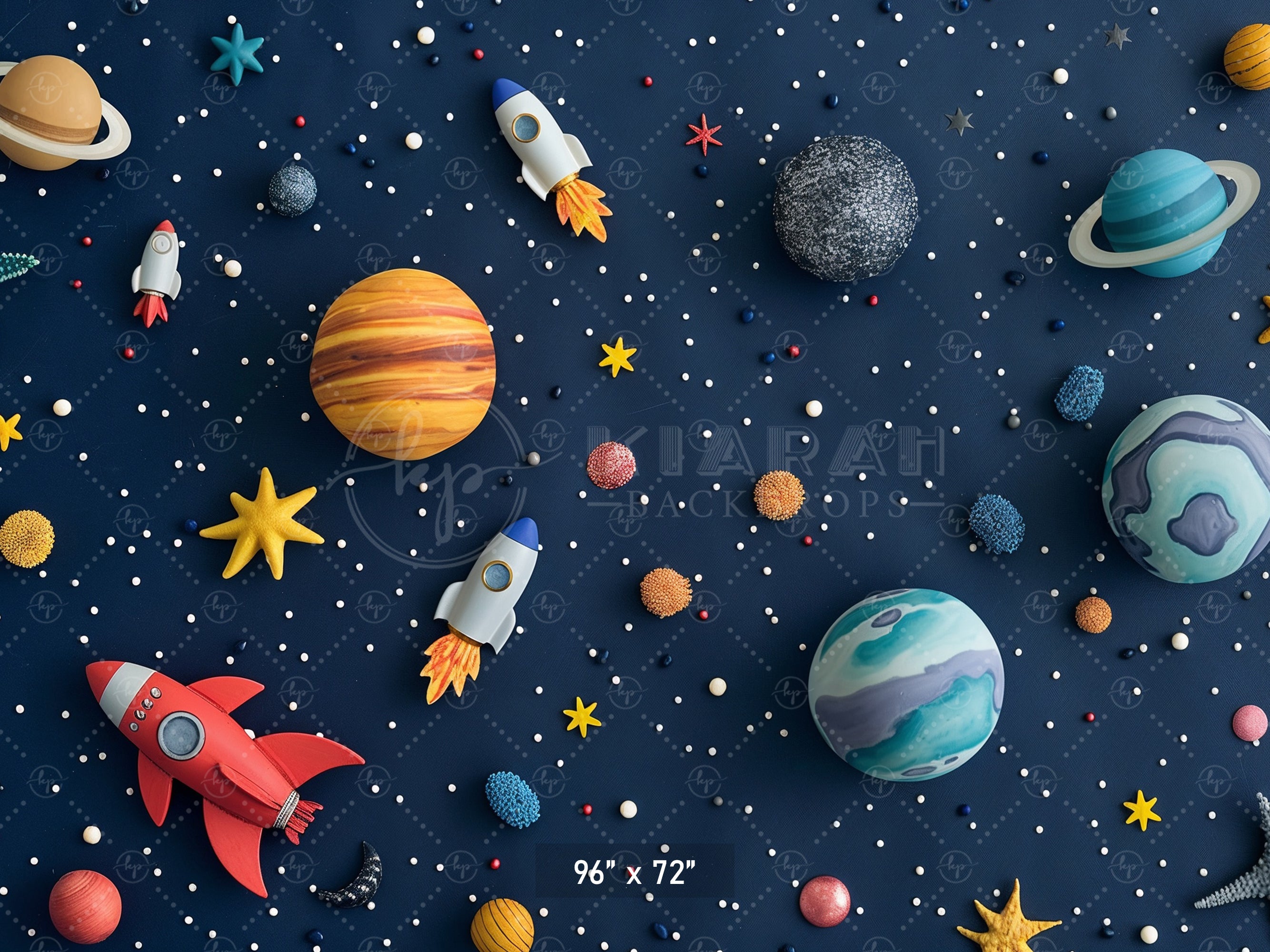 Outer Space Adventure Backdrop