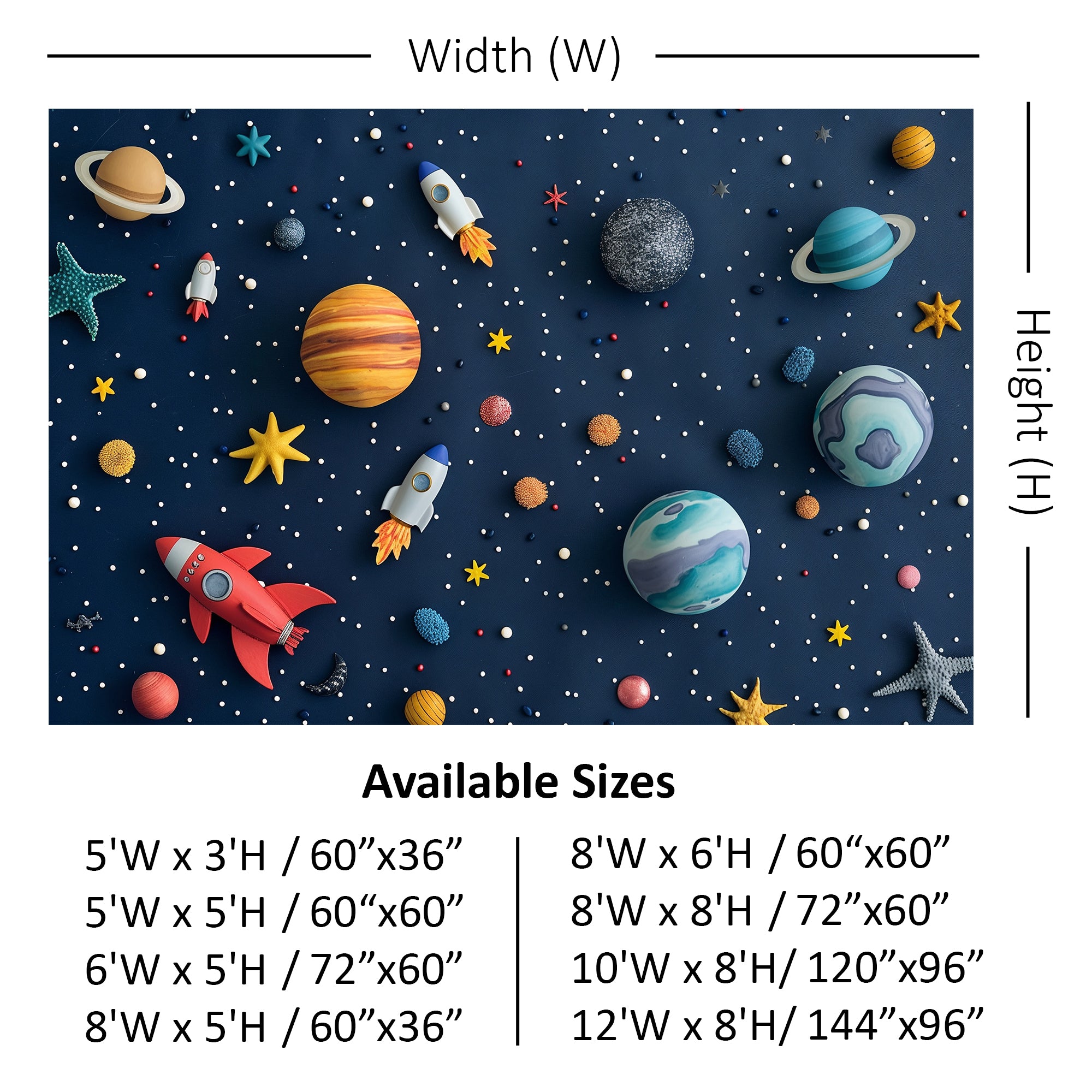 Outer Space Adventure Backdrop