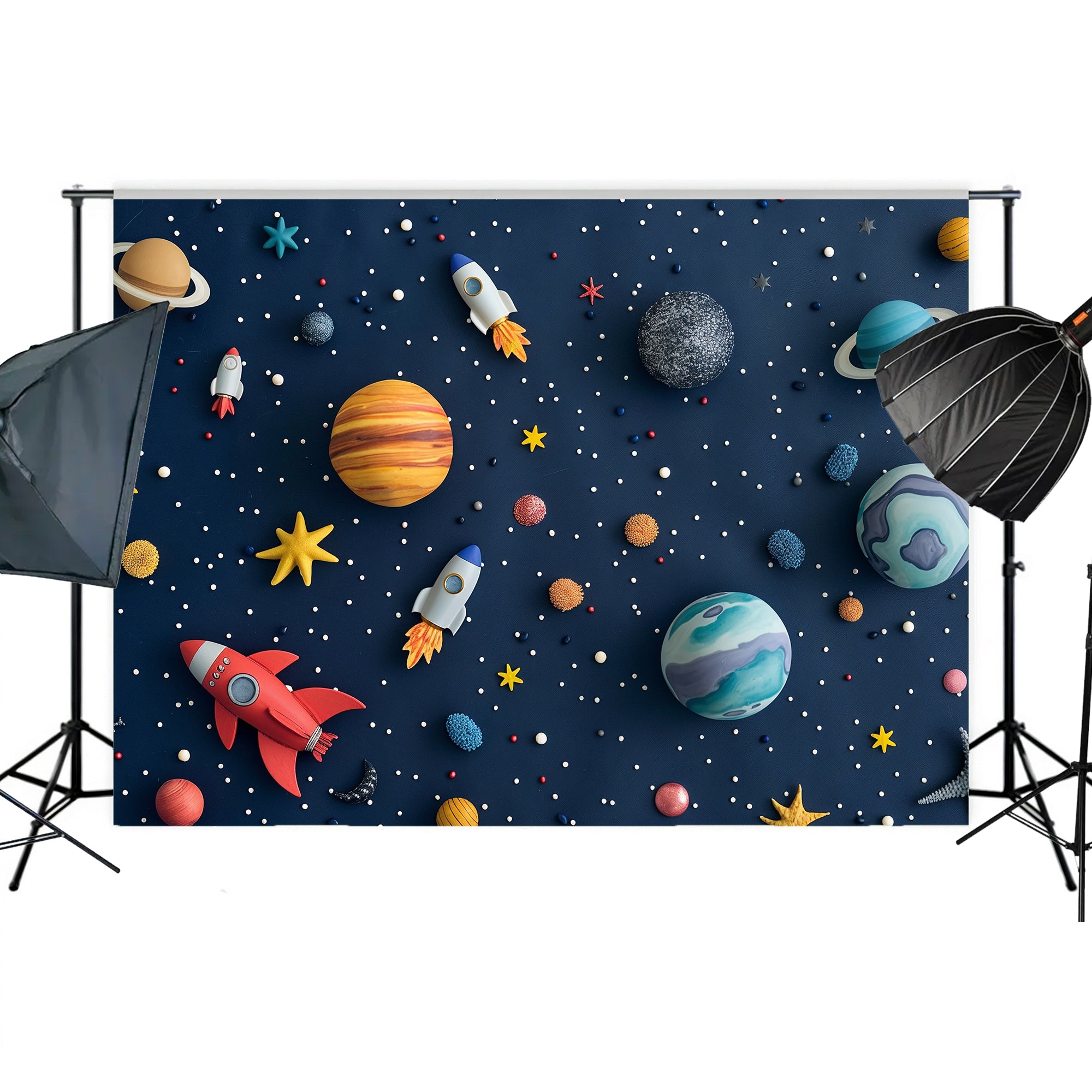 Outer Space Adventure Backdrop