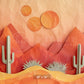 Abstract Desert Sunset Backdrop