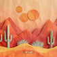 Abstract Desert Sunset Backdrop