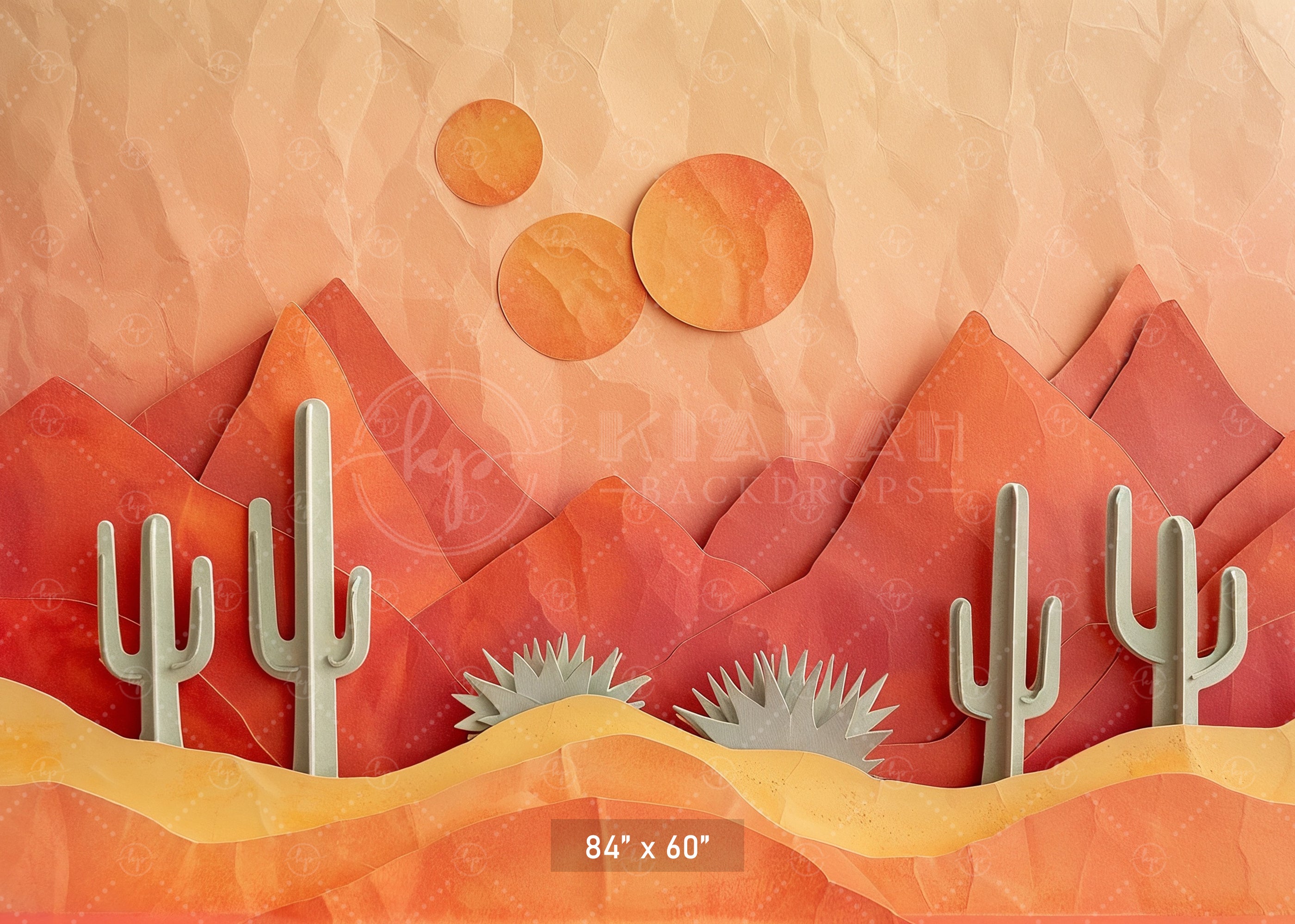Abstract Desert Sunset Backdrop