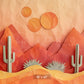 Abstract Desert Sunset Backdrop