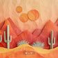 Abstract Desert Sunset Backdrop