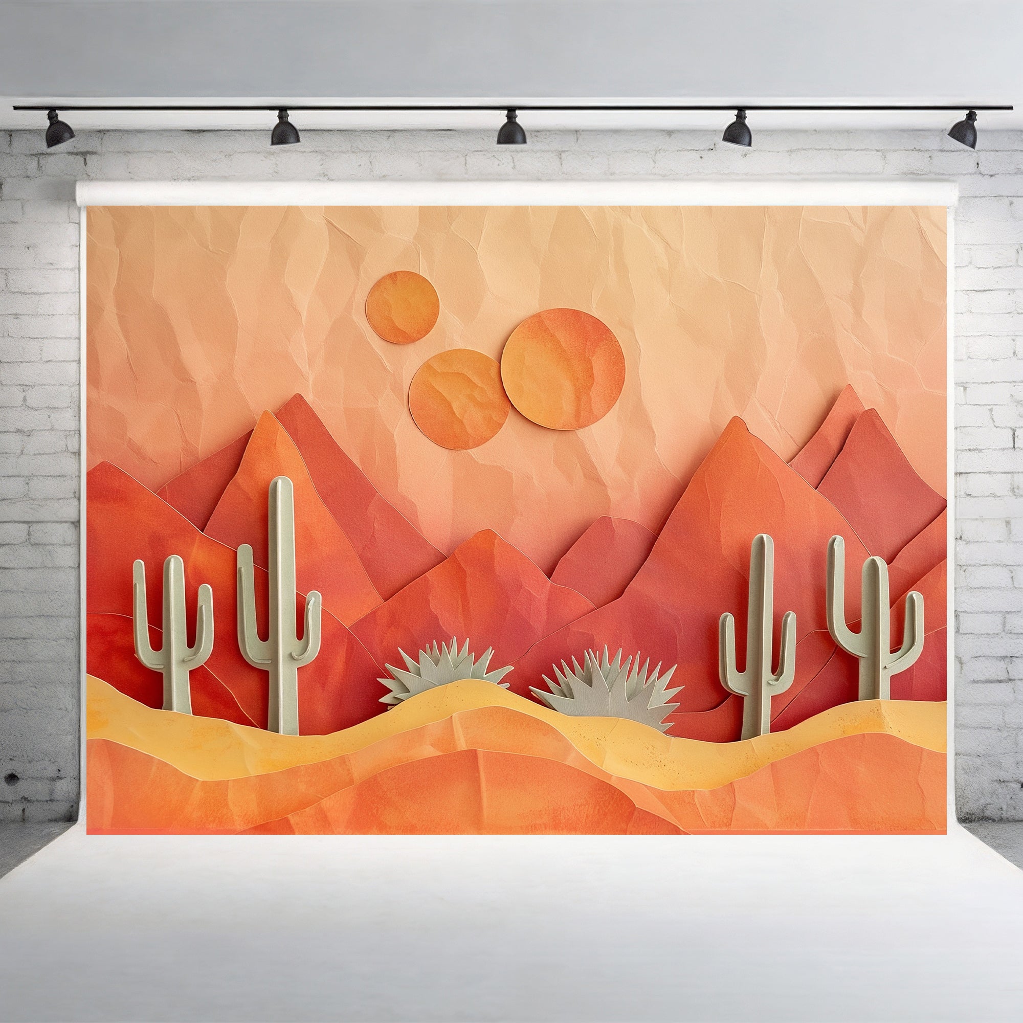 Abstract Desert Sunset Backdrop