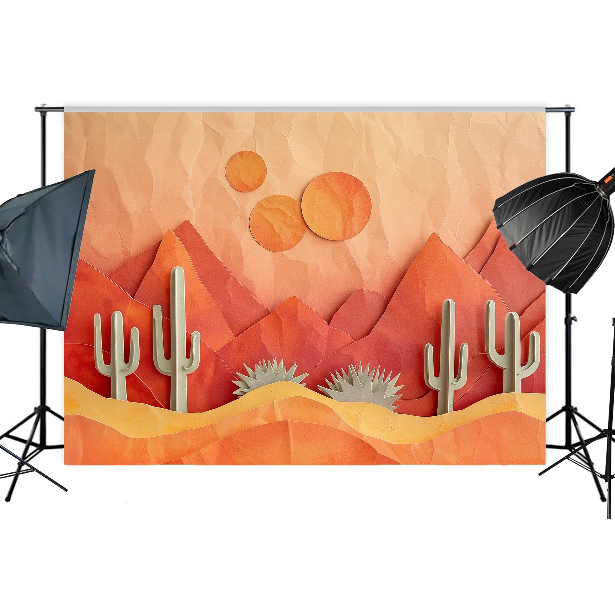 Abstract Desert Sunset Backdrop