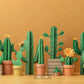 Colorful Cactus Garden Backdrop