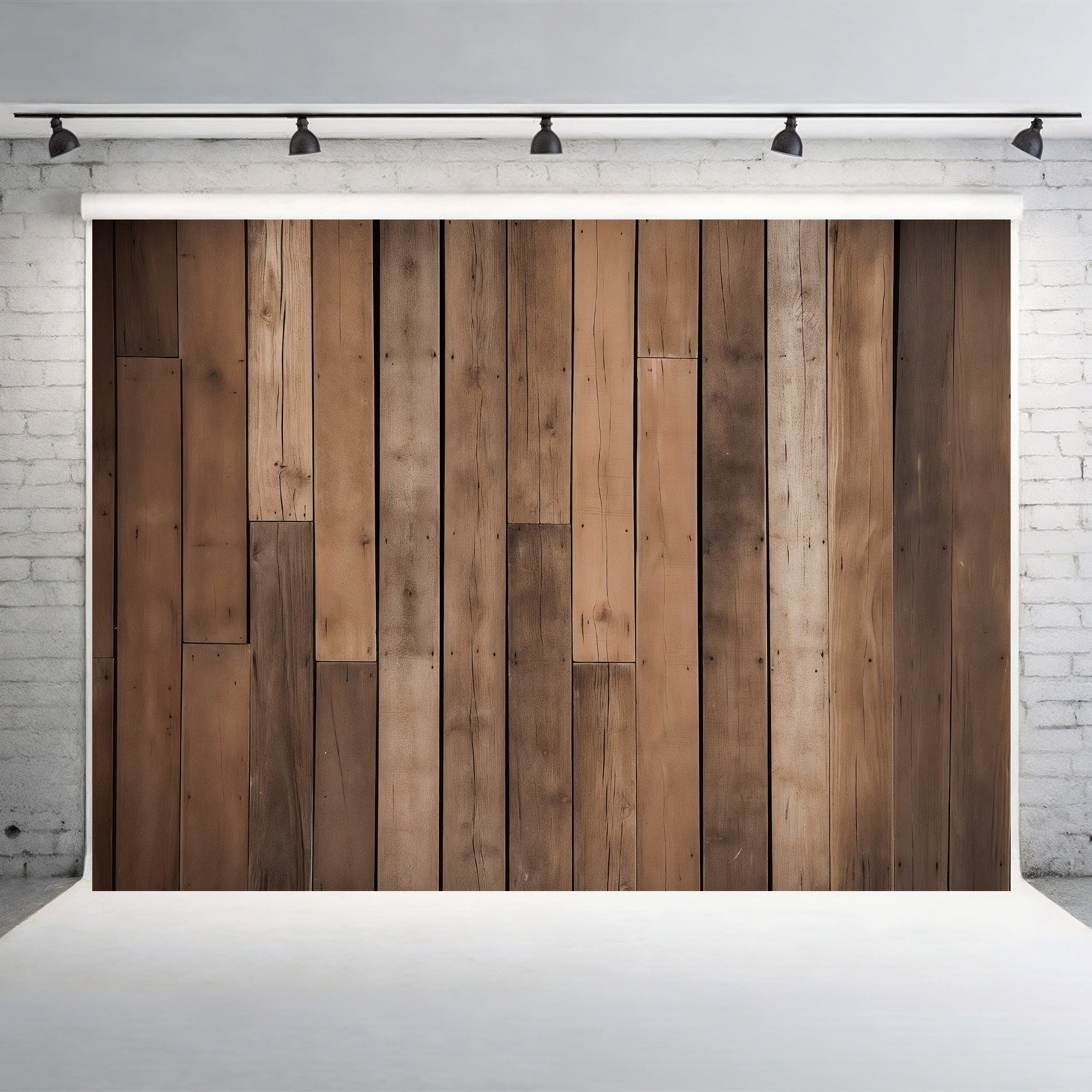 Rustic Timber Wall Backdrop