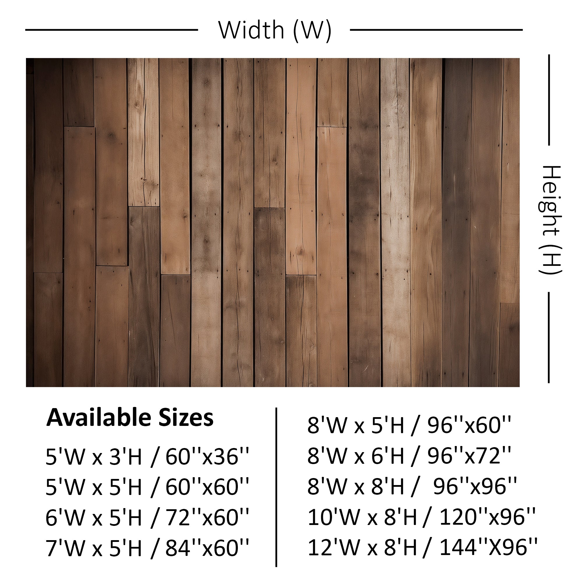Rustic Timber Wall Backdrop