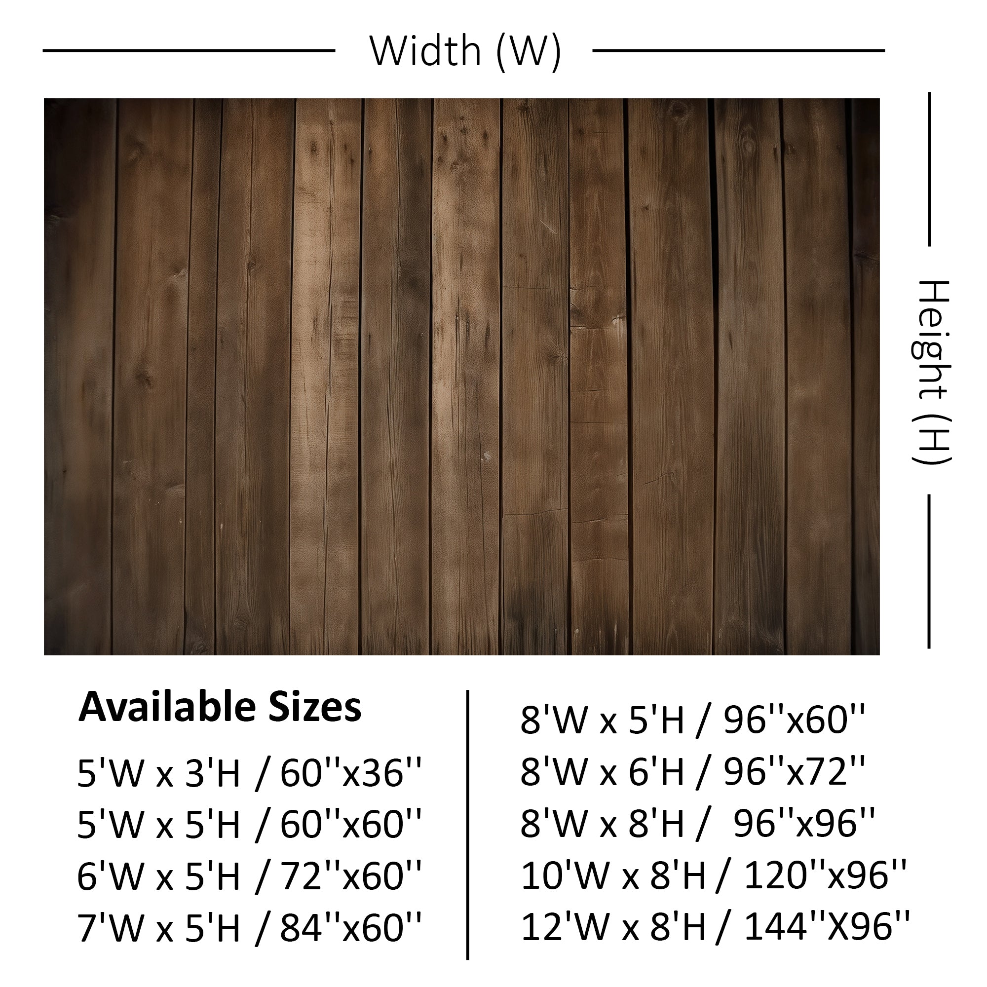 Vintage Wood Panel Backdrop